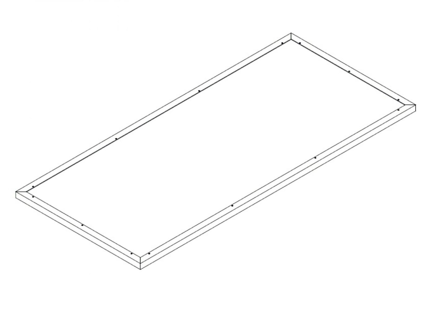 KGT Schneckenkante für Aluminium-Hochbeet Aluminium pressblank 0,9 x 0,05 m
