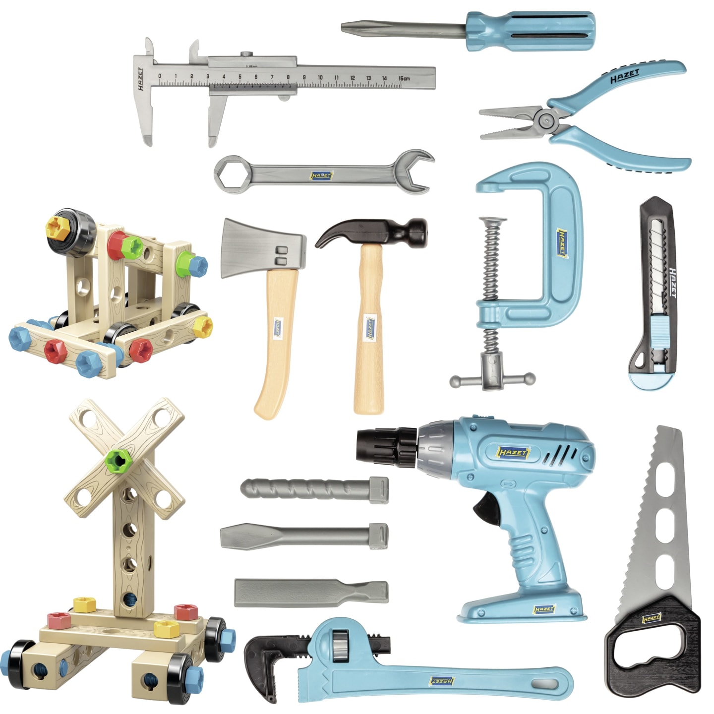 Hazet® Kinderwerkzeug 61-teilig inkl. 14 Werkzeugen, JUNIORTOOL1