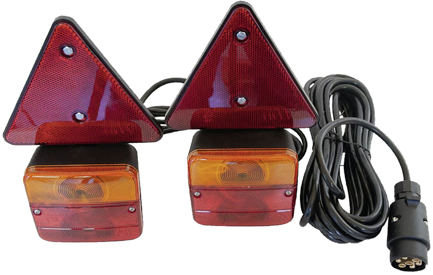 TRAILER POOL Rückleuchtensatz Kabel 6,5 m mit Magnethaftung, 014 000 098