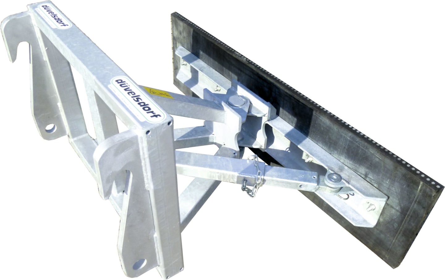 Düvelsdorf Gummischieber 1,10 – 1,30 m , 3-stufig mechanisch schwenkbar