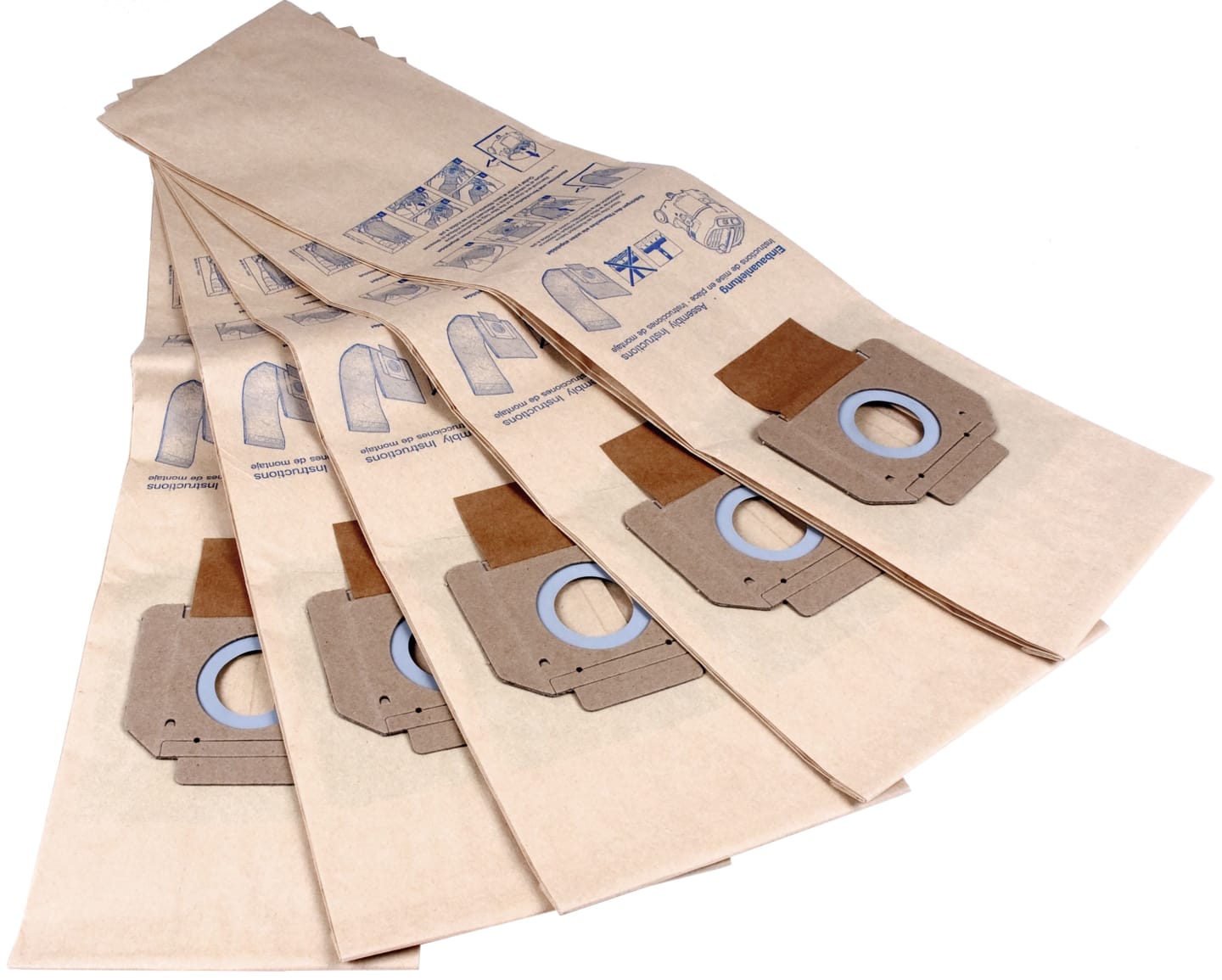Nilfisk Filtertüte 5 St. Papier, 2-lagig, für Sauger Turbo M2, Staubklasse M, 14912