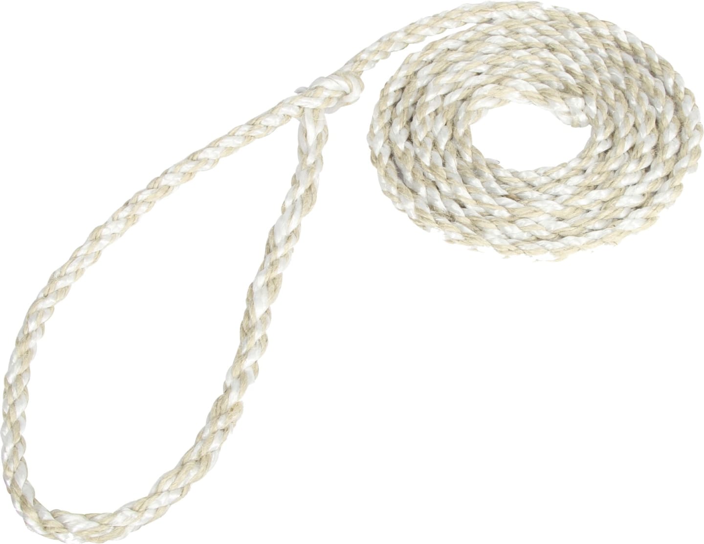 KERBL Viehtransportstrick 320 cm, Ø 12 mm, natur, mit kleiner Schlaufe, 3-schäftig, 295353/5