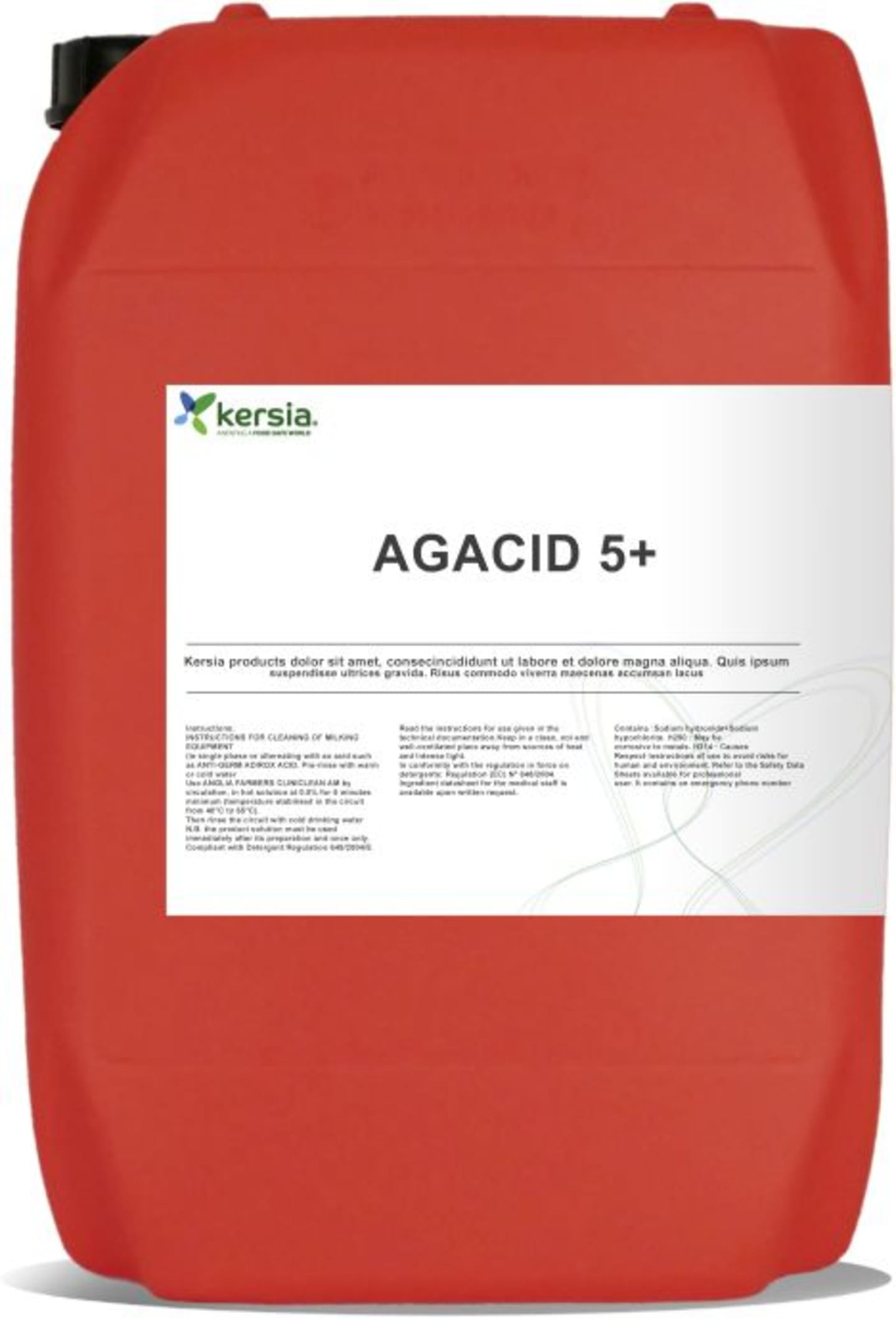 kersia® AGACID 5+ Flächendesinfektionsmittel, Stalldesinfektionsmittel zum Aufschäumen auf Basis von Peressigsäure 10 kg Kanister