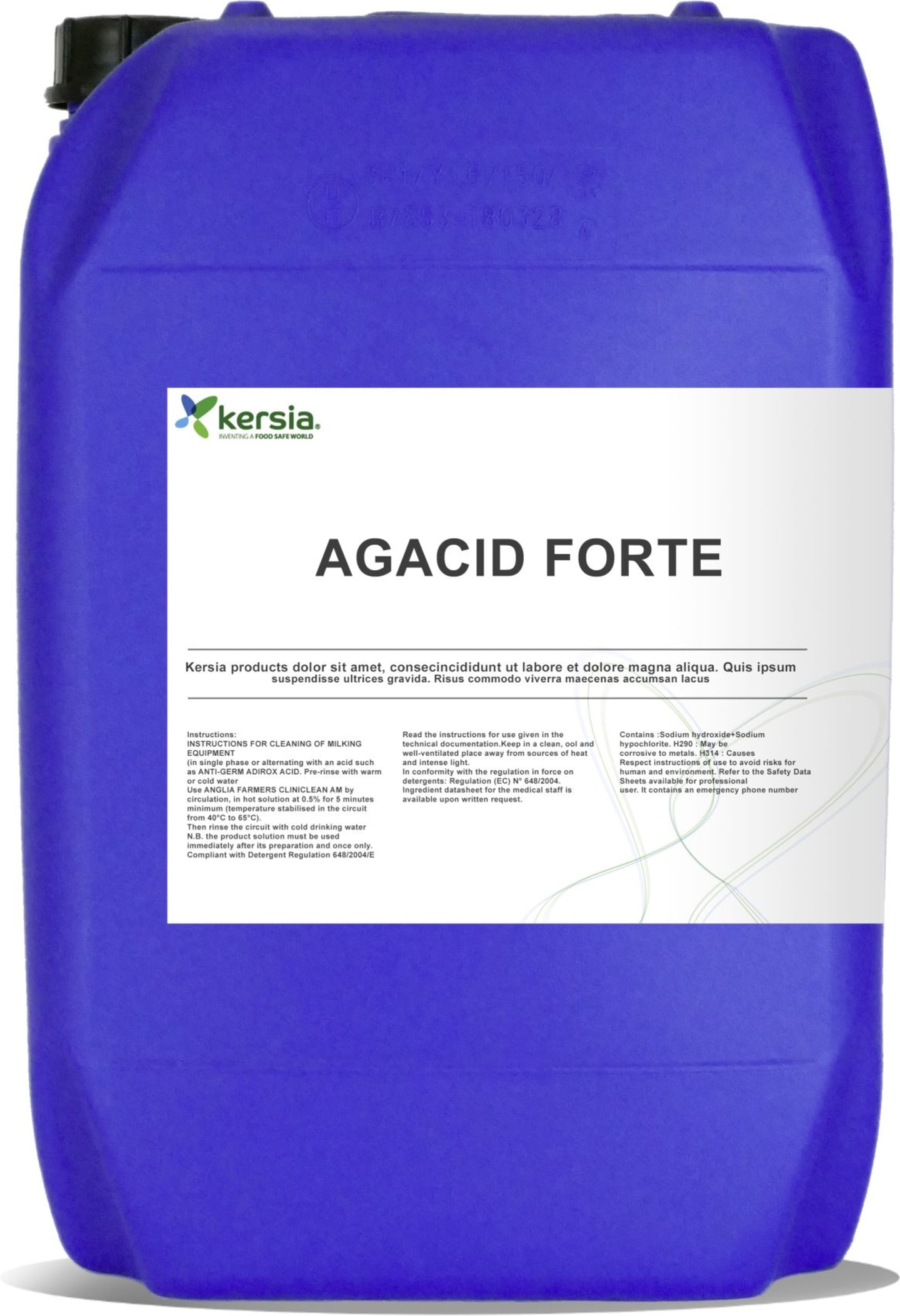 kersia® AGACID FORTE Stalldesinfektionsmittel 10 kg Kanister