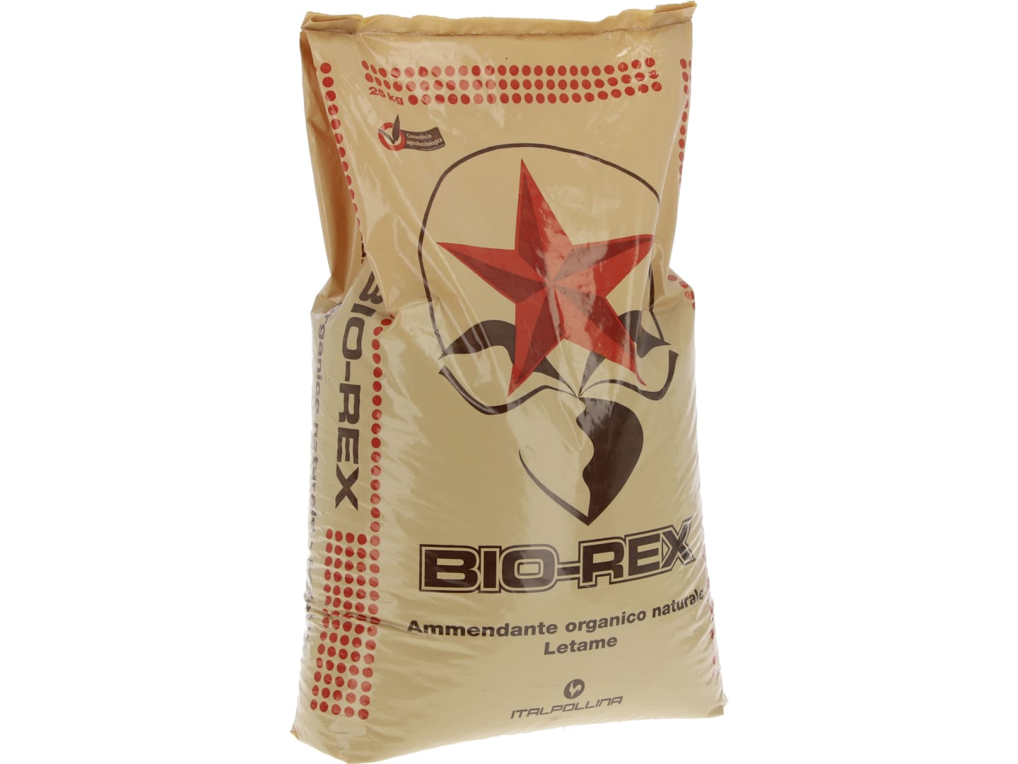 Italpollina Bio-Rex organisch-tierischer NPK 2.8+3+2 Naturdünger 25 kg Sack Pellet