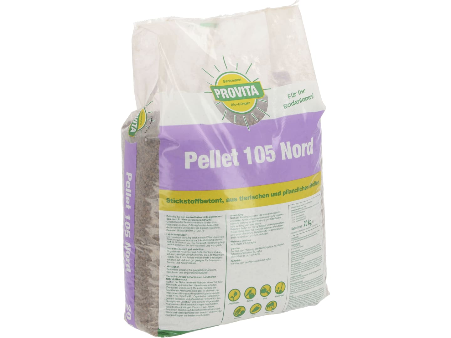 Beckmann Profi Provita Provita® Pellet 105 Nord 20 kg Sack Pellet