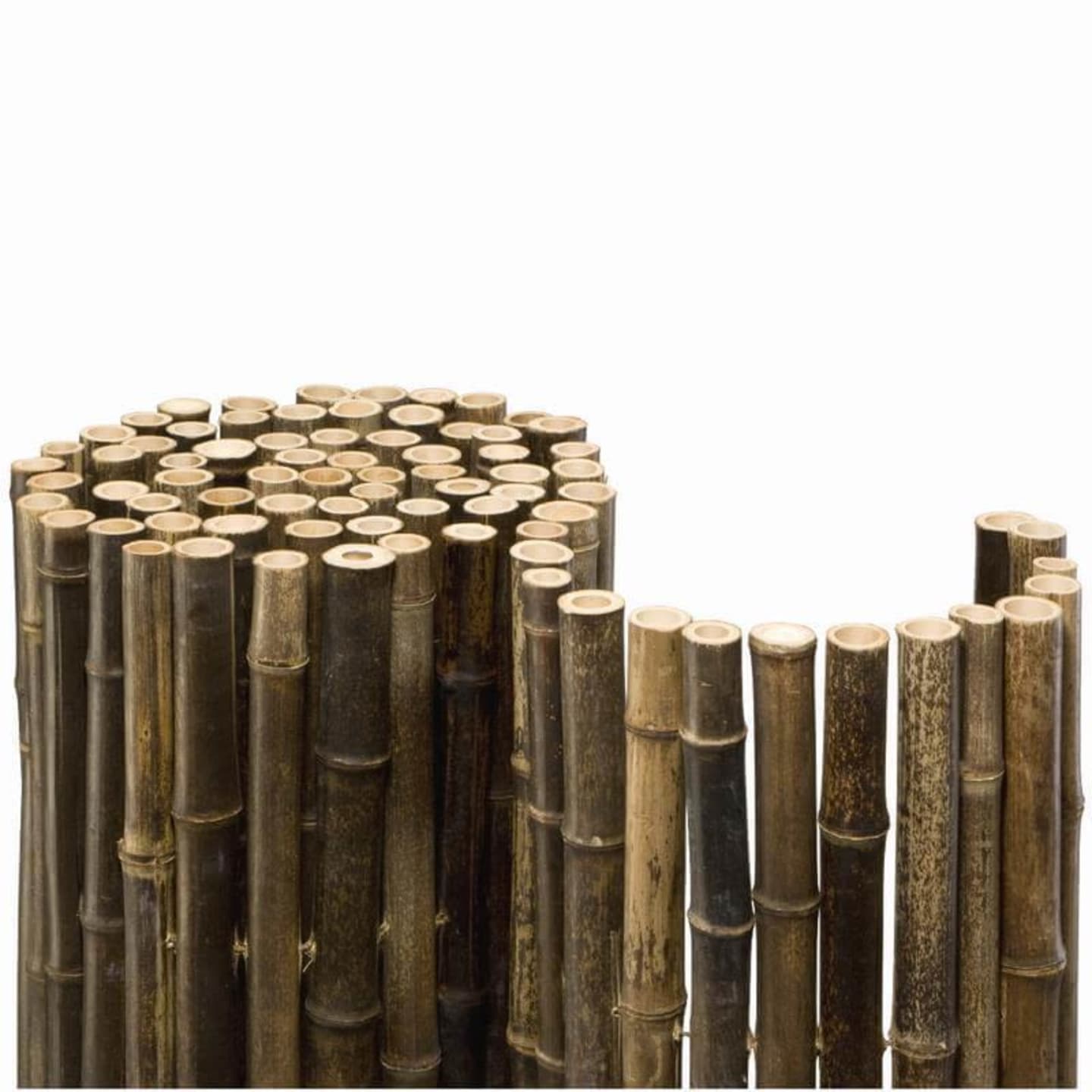 NOOR Bambusmatte Black natur 2 x 2 m Bambus Sichtschutz