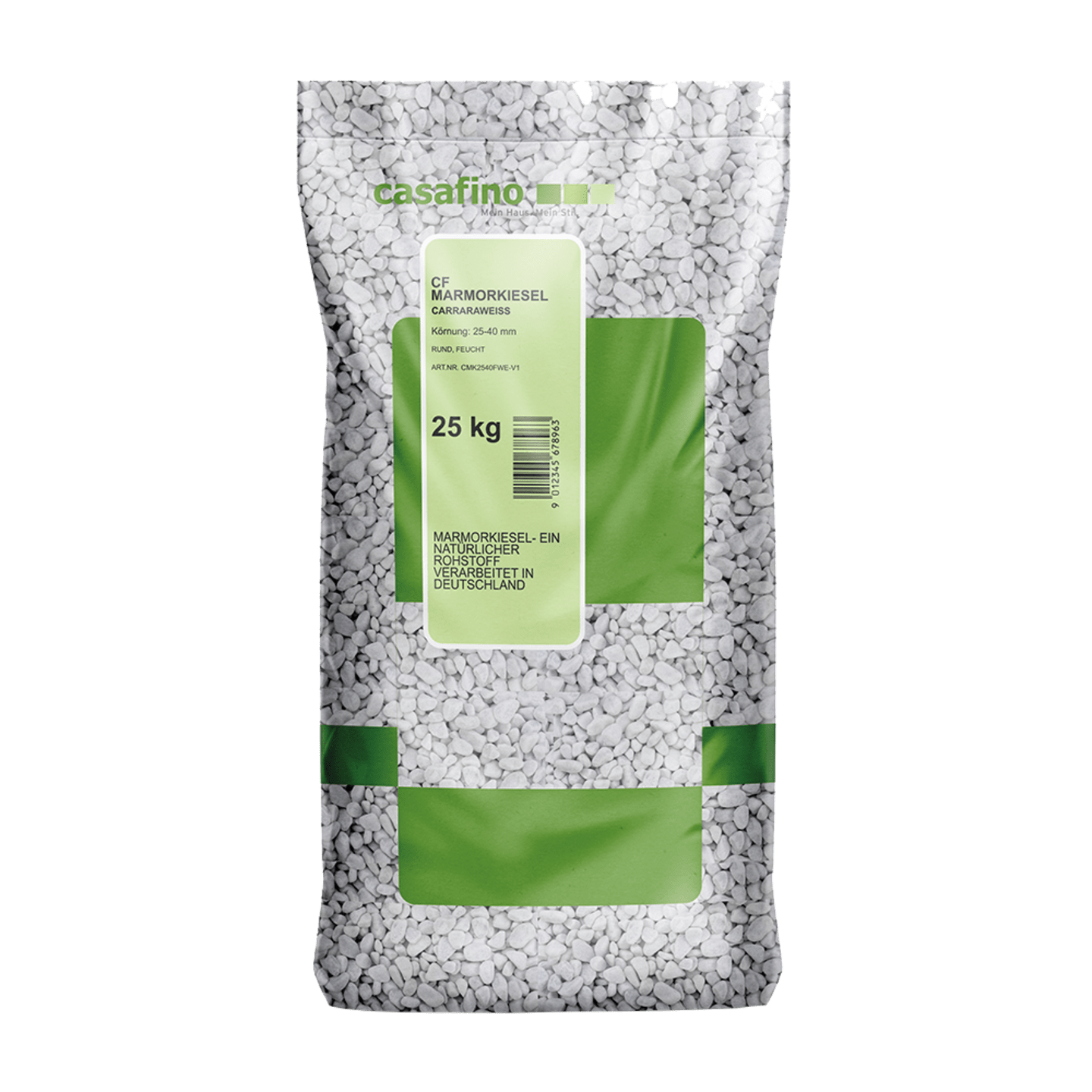 casafino Marmorkies 25 – 40 mm carraraweiß 25 kg Sack