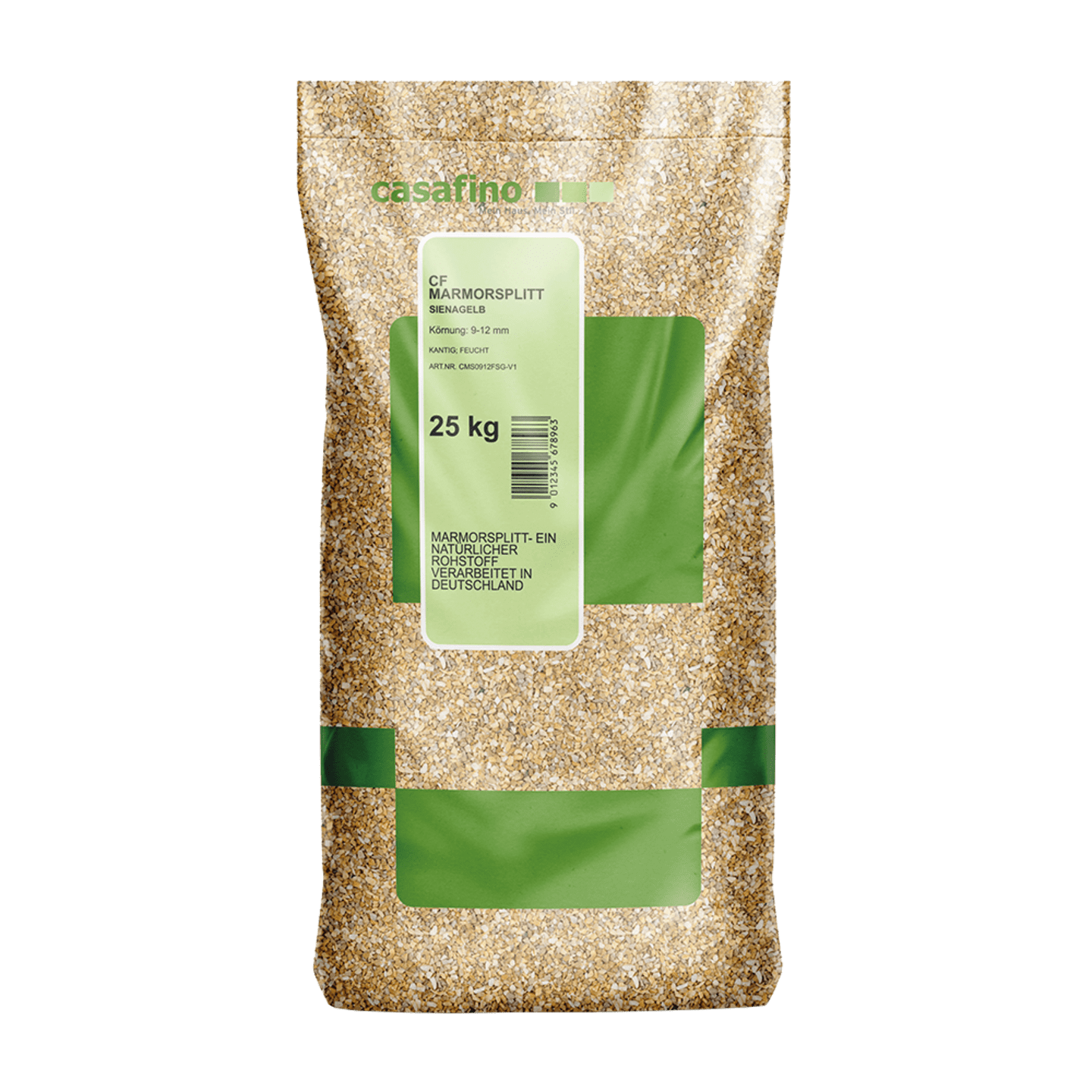 casafino Marmorsplitt 9 – 12 mm sienagelb 25 kg Sack