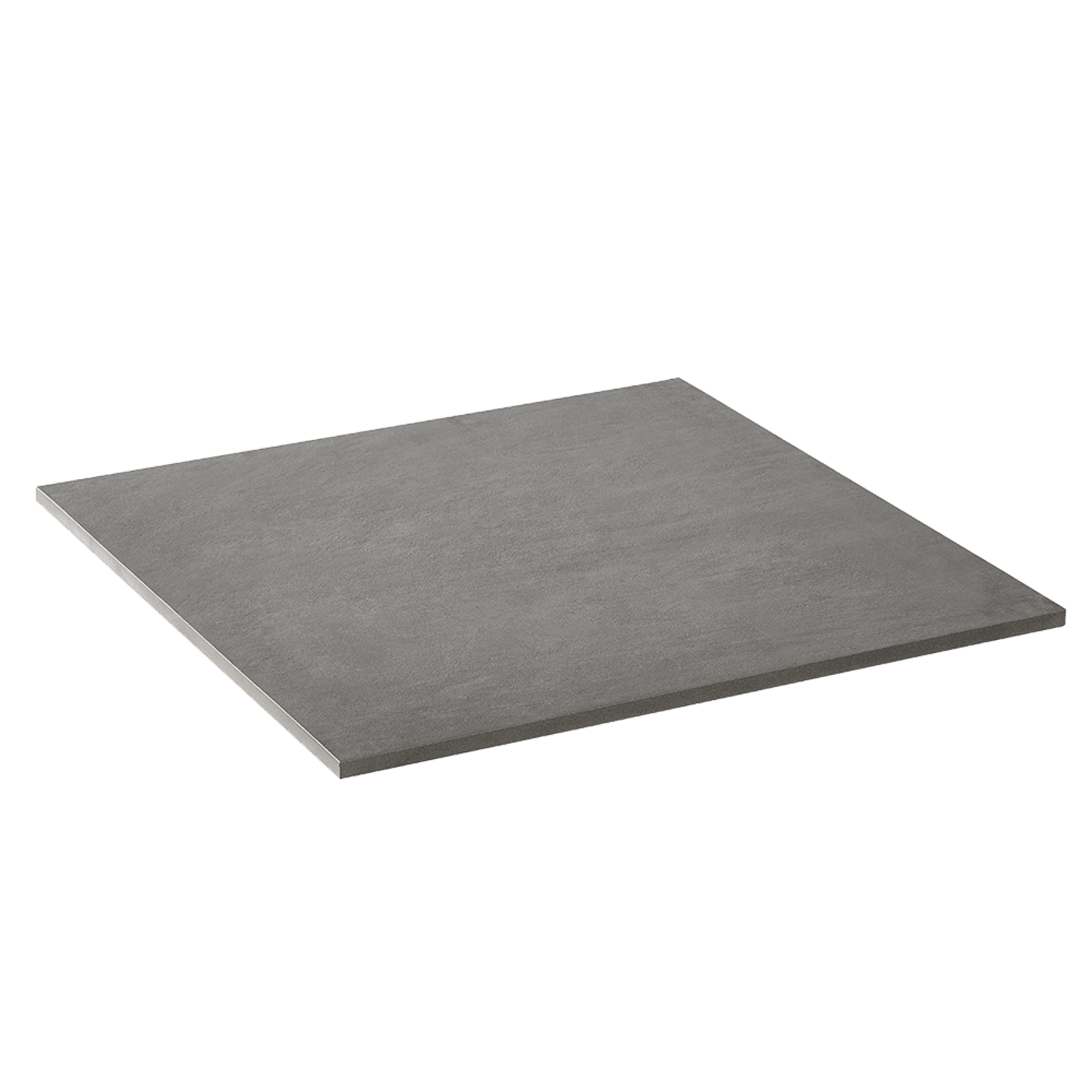 casafino Keramik PLUS Terrassenplatte Serie Betonoptik, Sichtbeton Mittelgrau, 80 x 80 x 3 cm
