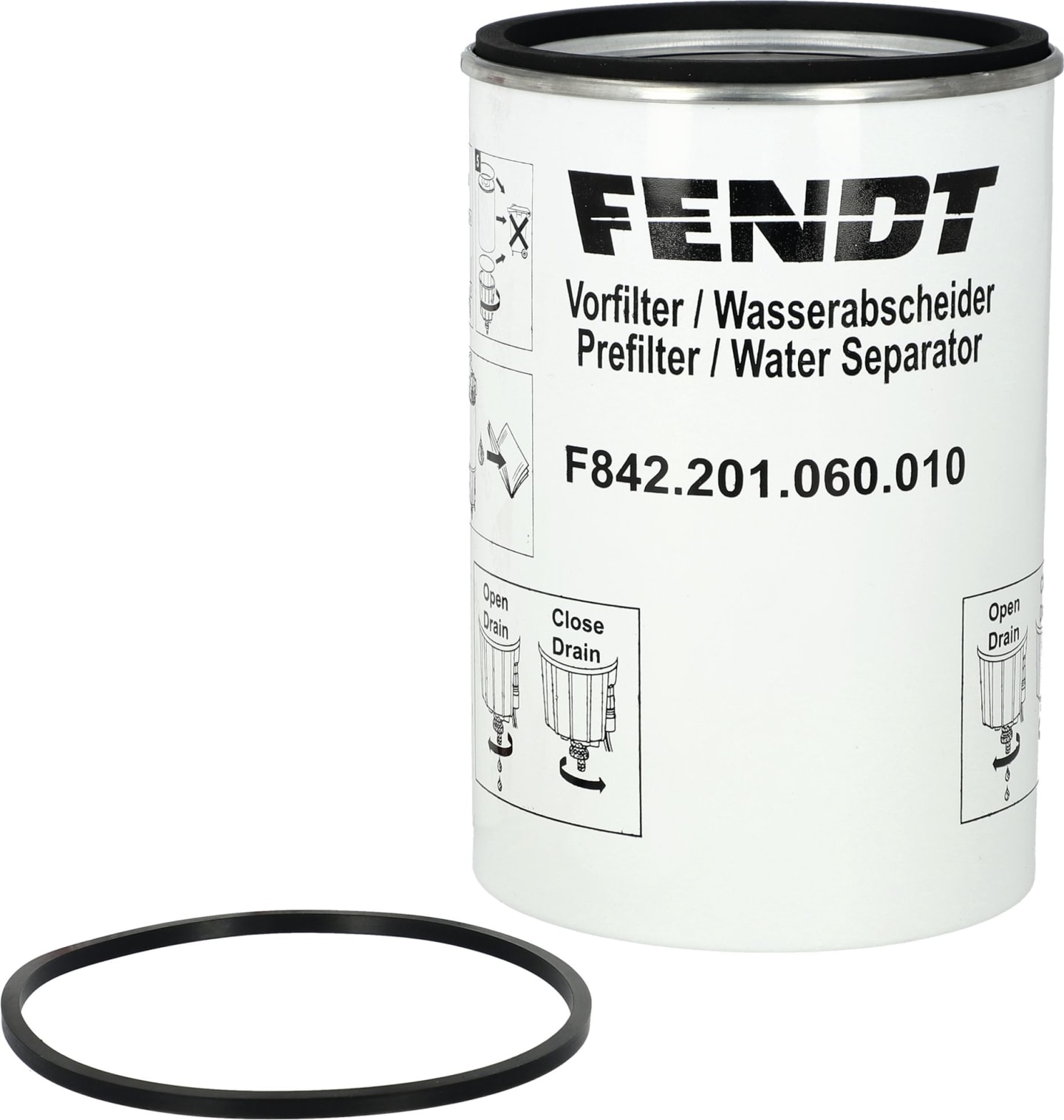 Fendt Kraftstoffvorfilter mit O-Ringsatz für Traktor Vario 300, 400, 500, 700, 800, 900, F842201060010