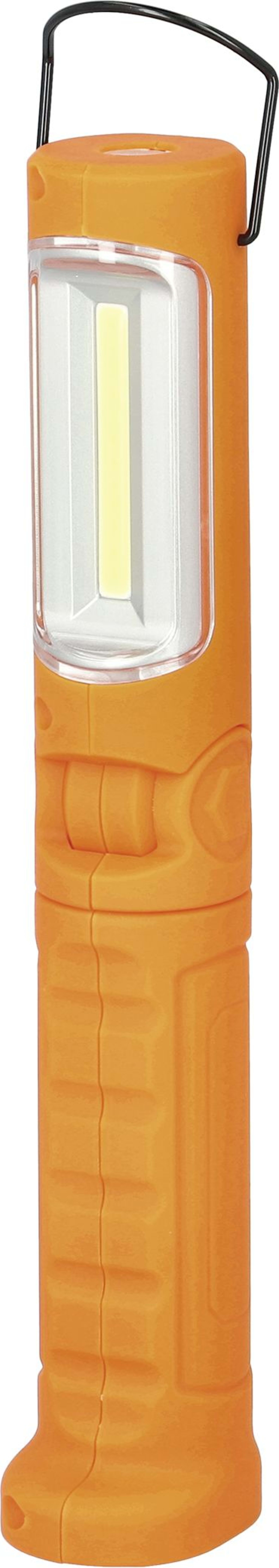 KUNZER LED-Akku-Arbeitsleuchte 300 lm; 70 lm Arbeits-/Kopflicht, 120° schwenkbar, orange, PL-023.2 ORANGE