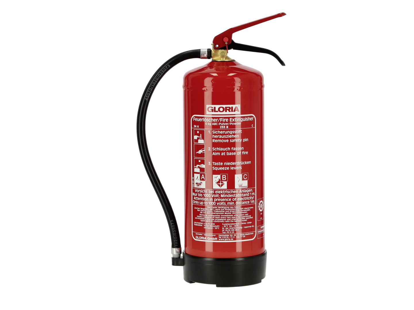 GLORIA® Feuerlöscher "PD6GA", 002111.2046