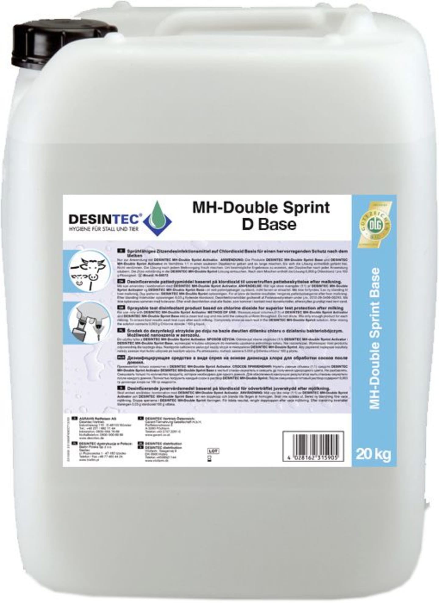 DESINTEC® MH Double Sprint D Base 20 l Kanister