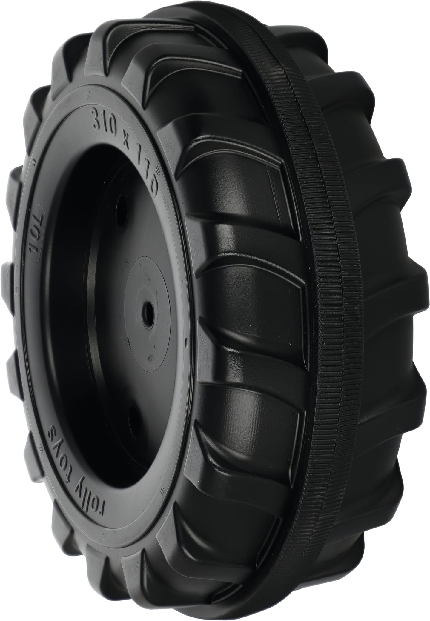 Rolly Toys® Vorderrad 310 x 110 - 10 mm-Achse für Trettraktor Farmtrac, mit Laufreifen, 798 004 000 80