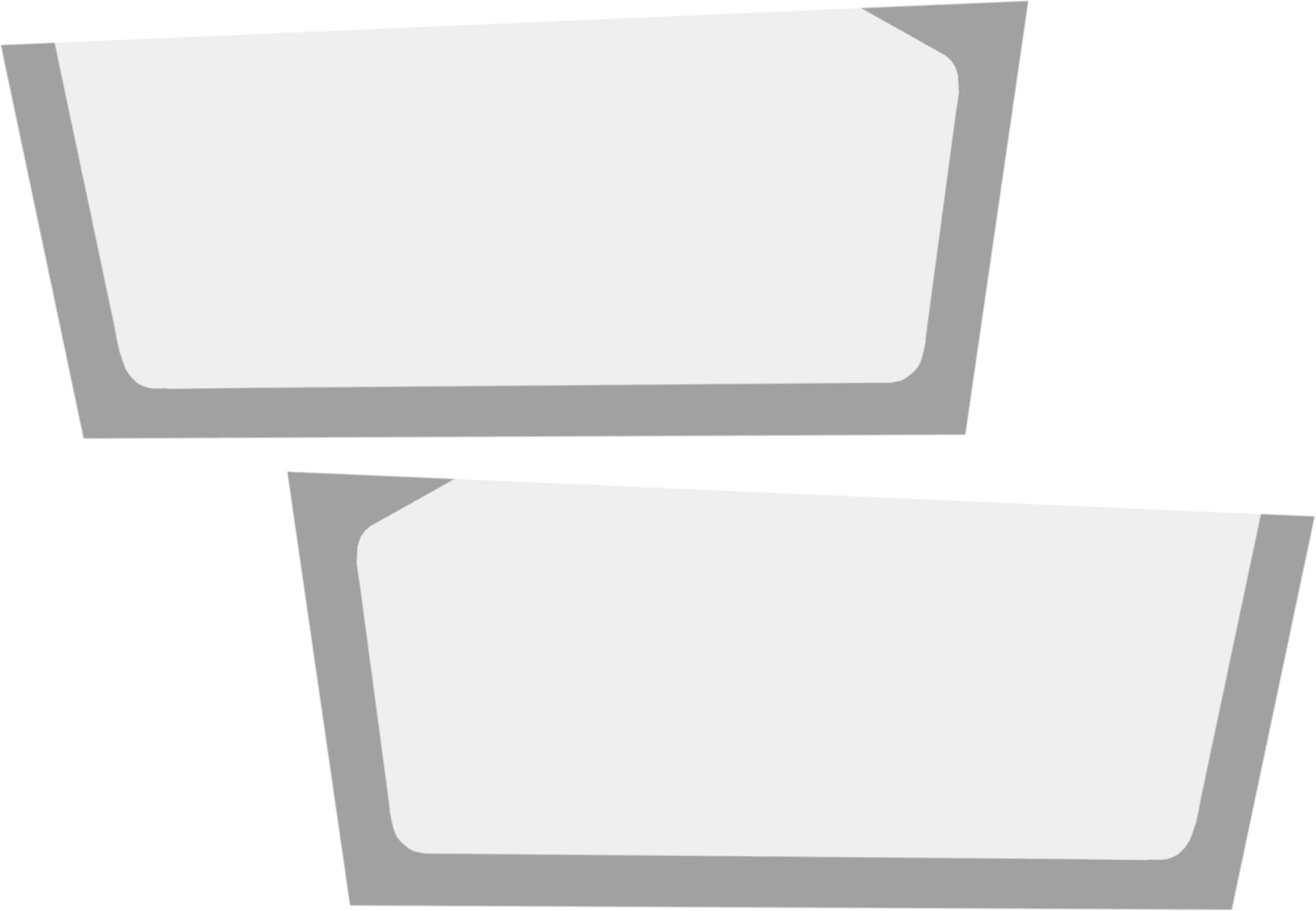 Fendt Türscheibe unten links/rechts, für Xylon 520, 522, 524