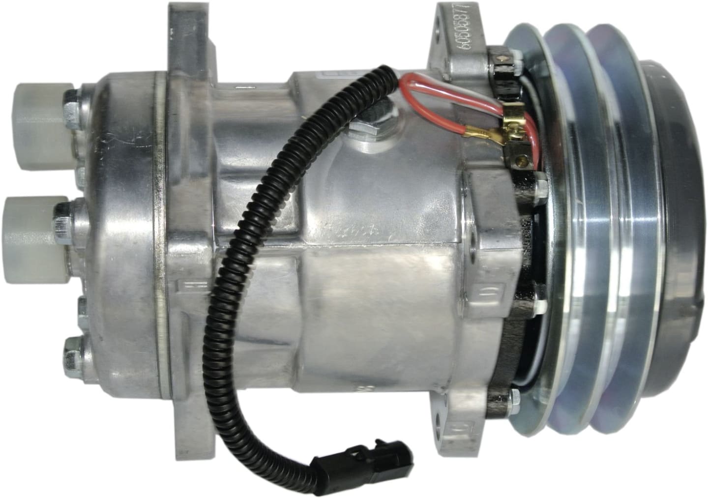 Klimakompressor 12 V mit Riemenscheibe Ø 152 mm, 2 Rippen, für Case IH, Claas, 851746N