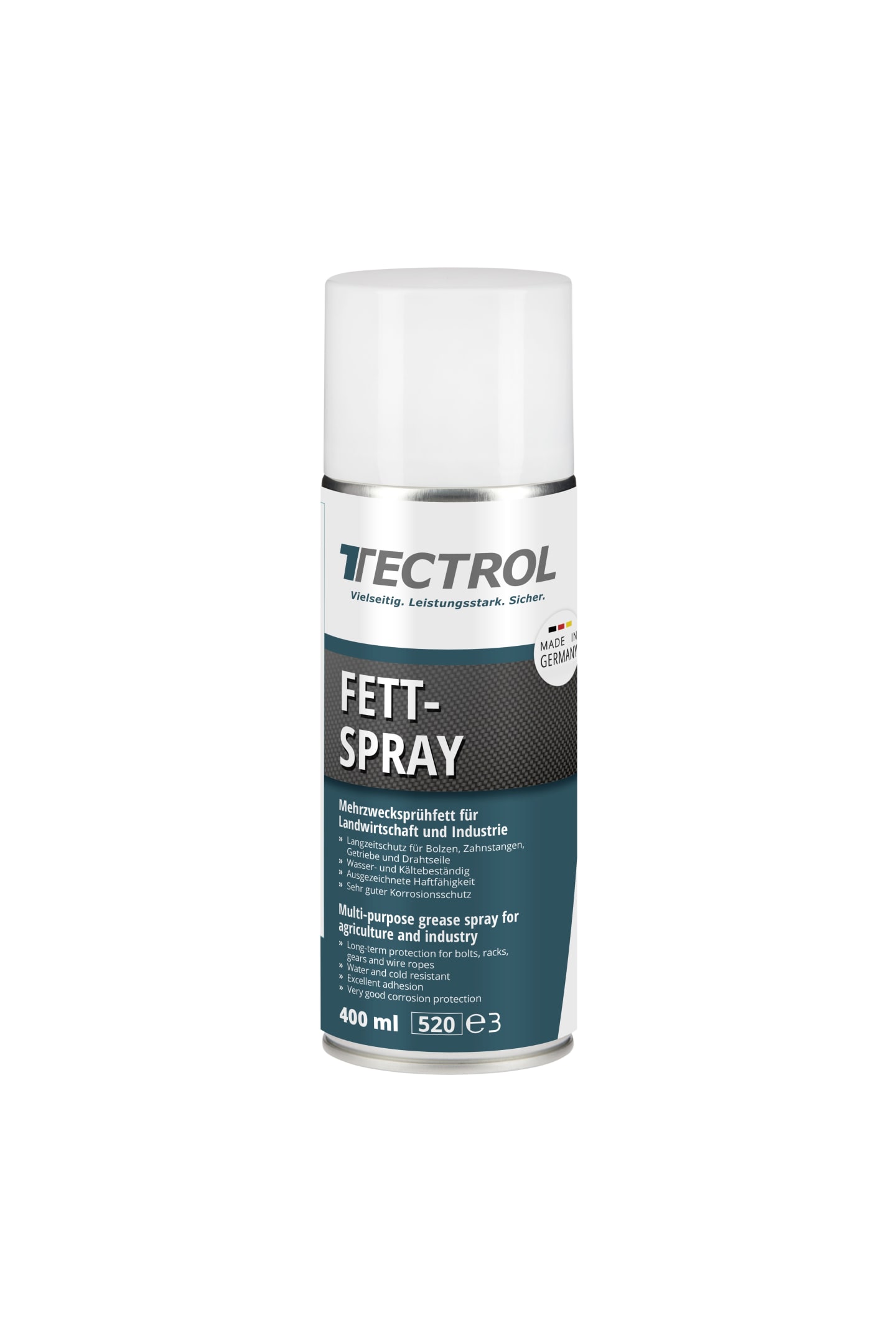 TECTROL FETTSPRAY 400 ml Spray Mehrzwecksprühfett für Landwirtschaft und Industrie