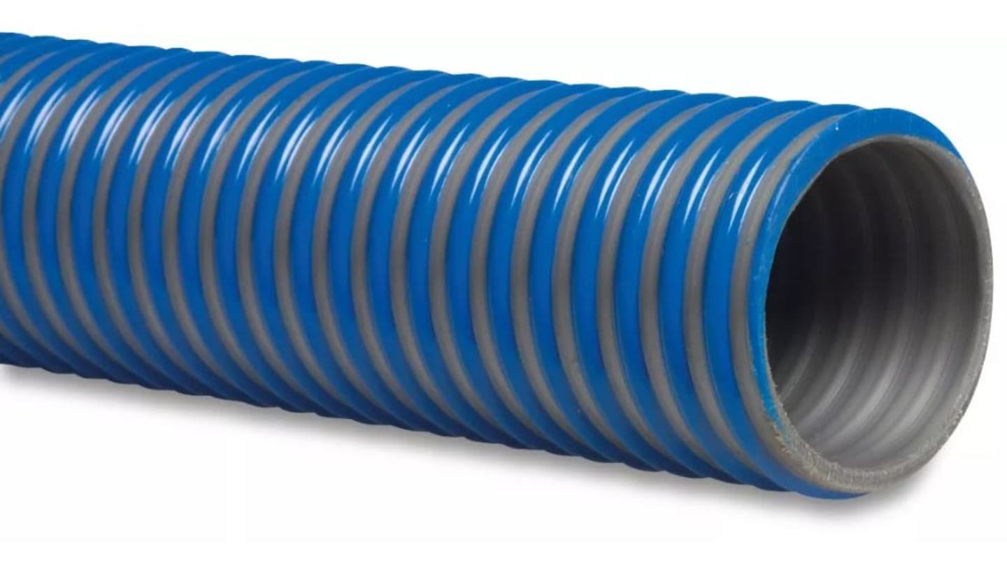 Saug- und Druckschlauch "Agriflex" PVC, grau; blau