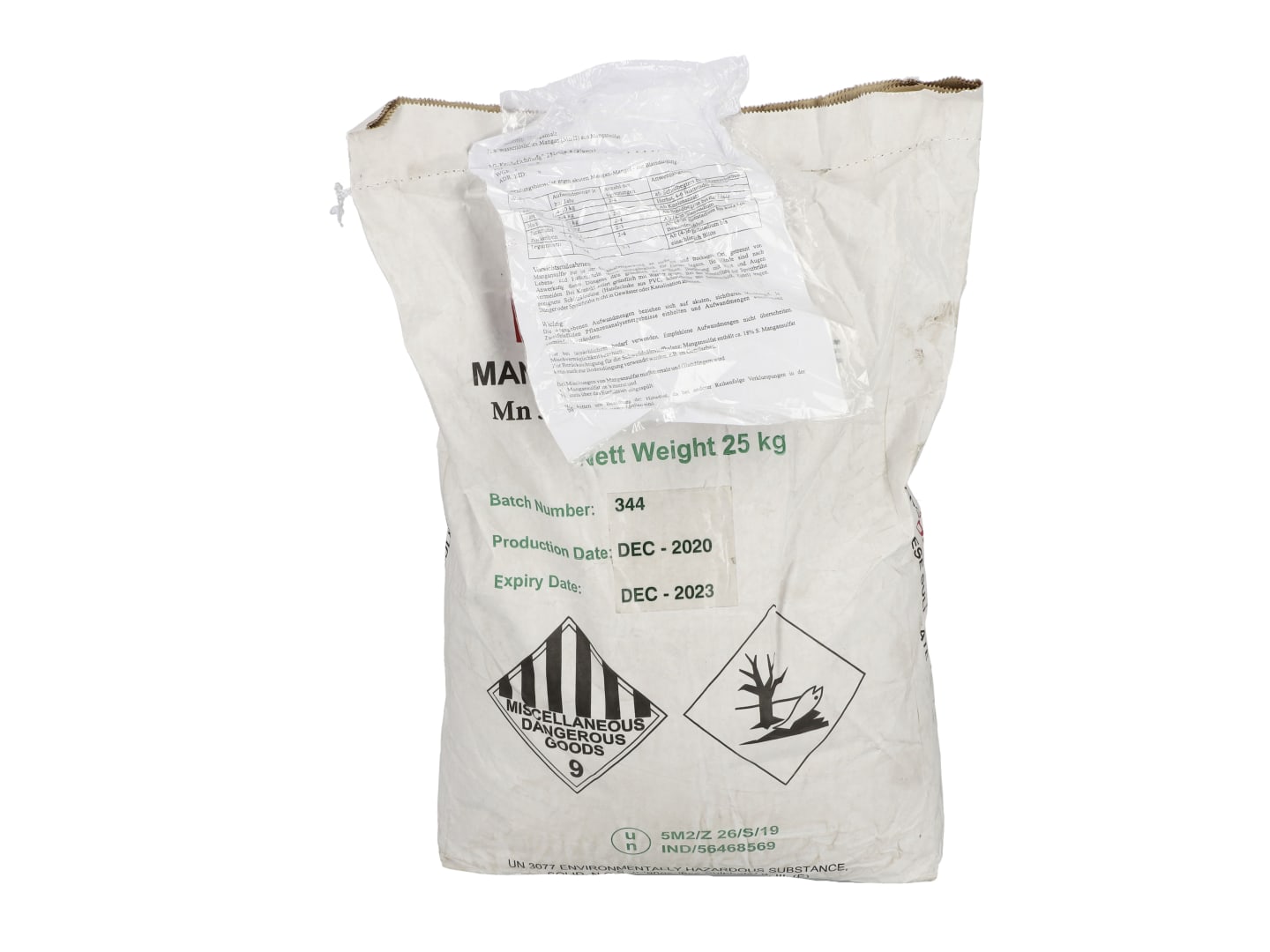 Mangansulfat 25 kg Sack Pulver