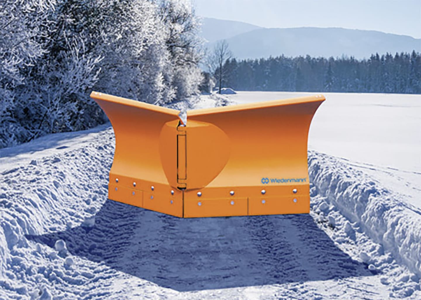 Wiedenmann® Schneepflug "Snow Master Vario 3350" mit Gerade-, Schräg-, Keil- und V-Stellung, Federklappen-Funktion
