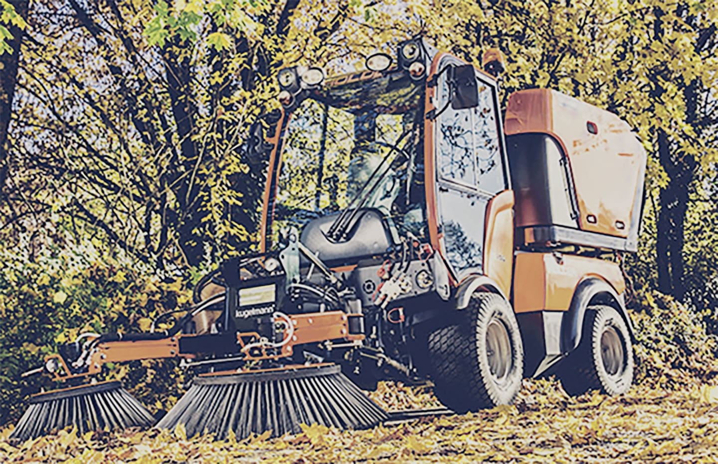kugelmann Kehrmaschine "E 800" Arbeitsbreite 1.450 – 1.900 mm