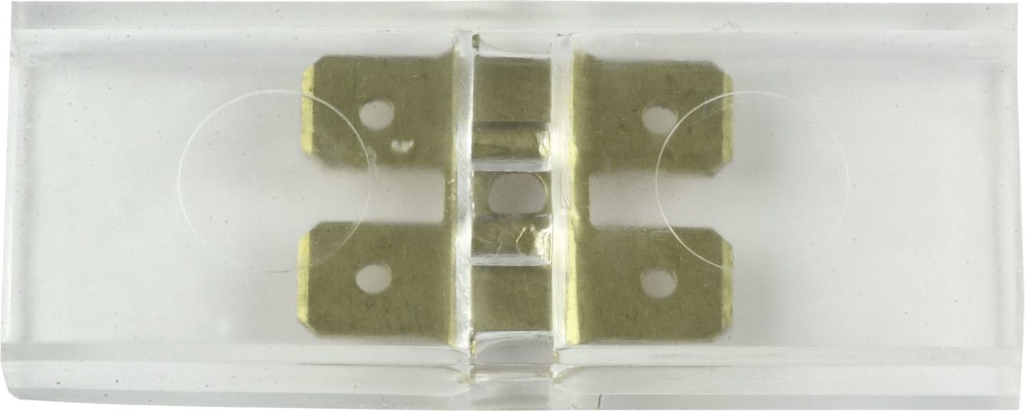 Herth + Buss Steckverteiler 4 x Flachsteckanschluss 6,3 mm, Länge 50 mm, 4-polig, 50 290 057/10