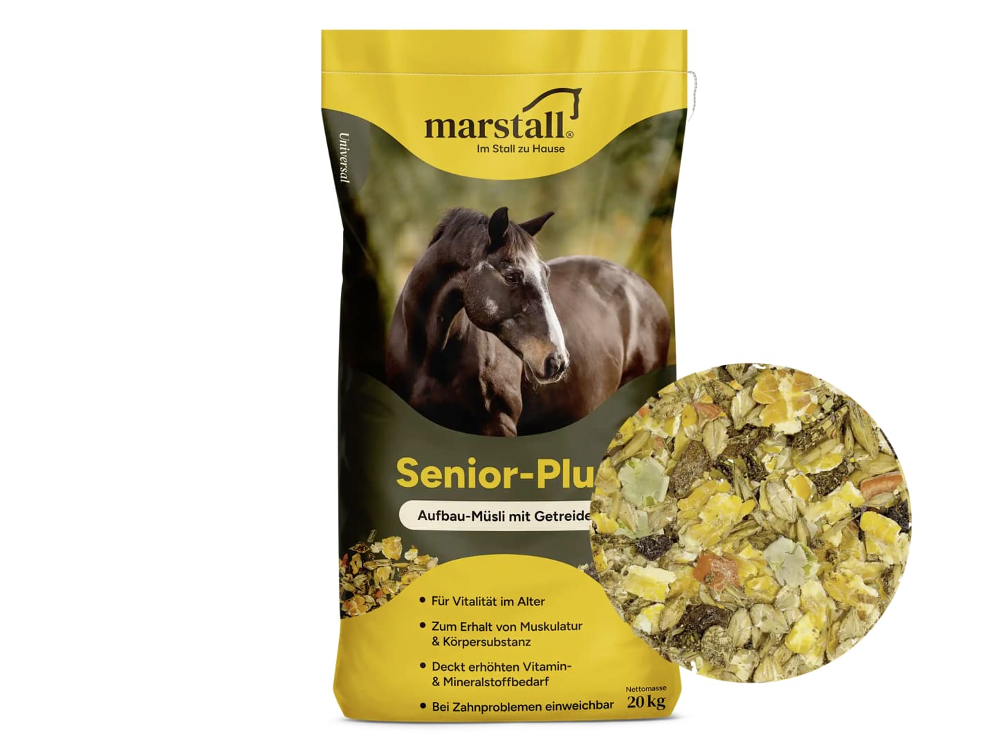 marstall® Senior Plus reich an Spurenelementen und Vitaminen 20 kg Sack