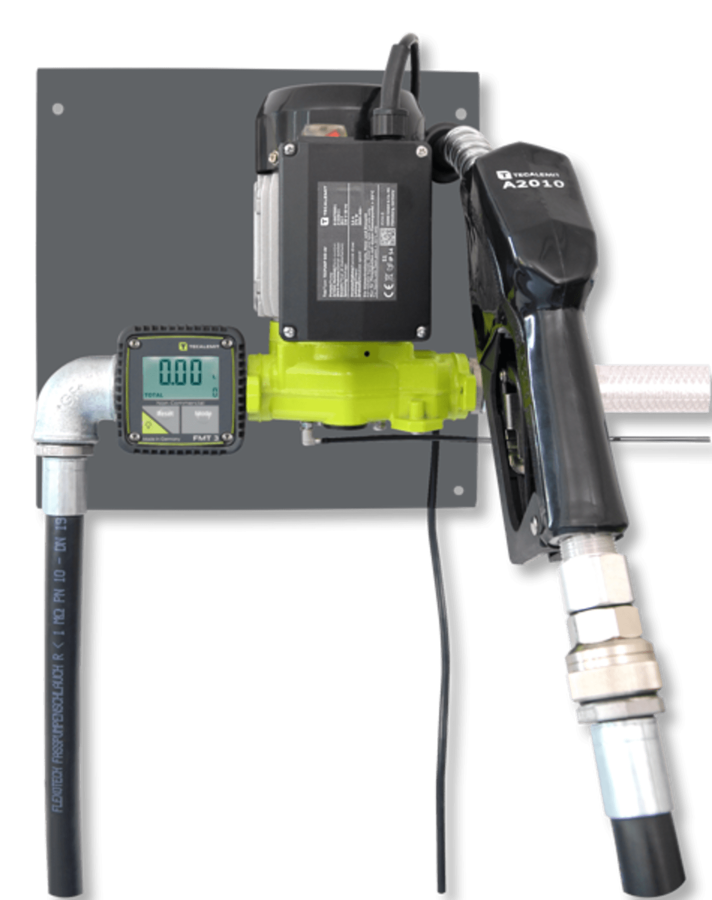 TECALEMIT TecPump 600 FMT3, A2010, Wand-System, elektrisch betriebene, selbstansaugende Flügelzellenpumpe 110370400