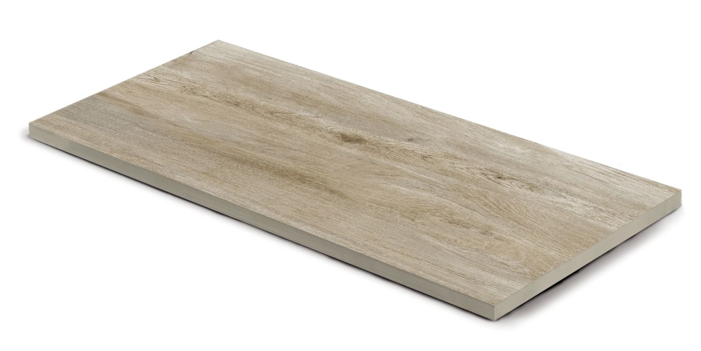 casafino keramische Terrassenplatte Serie Holz, Edelholz hell 80 x 40 x 2 cm