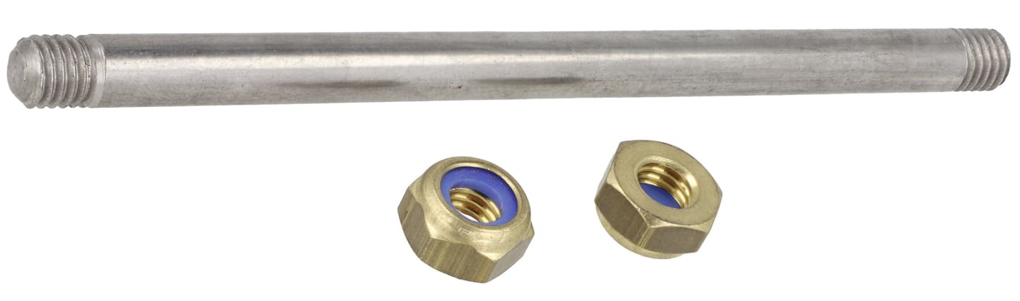 Suevia Achse 8 x 130 mm, mit Muttern, für Tränkebecken Mod. 25, Schutzglocke Mod. 454, 102.0257