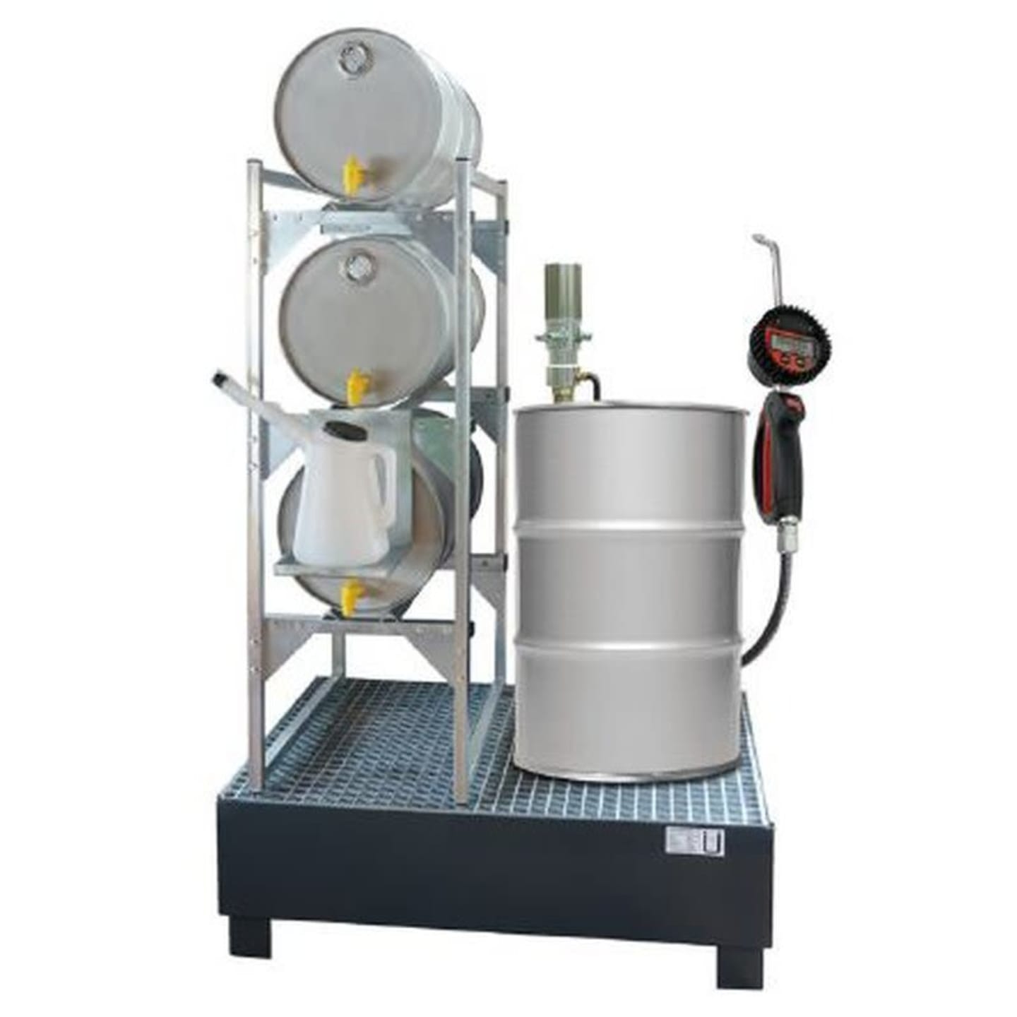 Fairox Schmierstoffstation 3x60+1x200l Pneum.Pumpe Auffangwanne DE120231