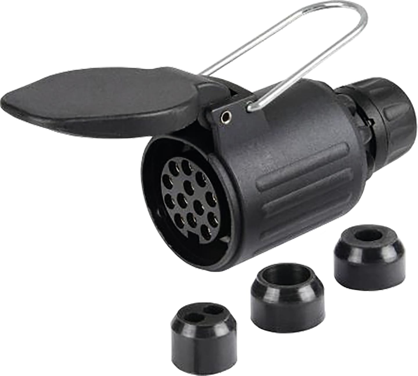 Herth + Buss Steckdose 13-polig, 12 V, Schraubanschluss, Kunststoff, , 51 305 035
