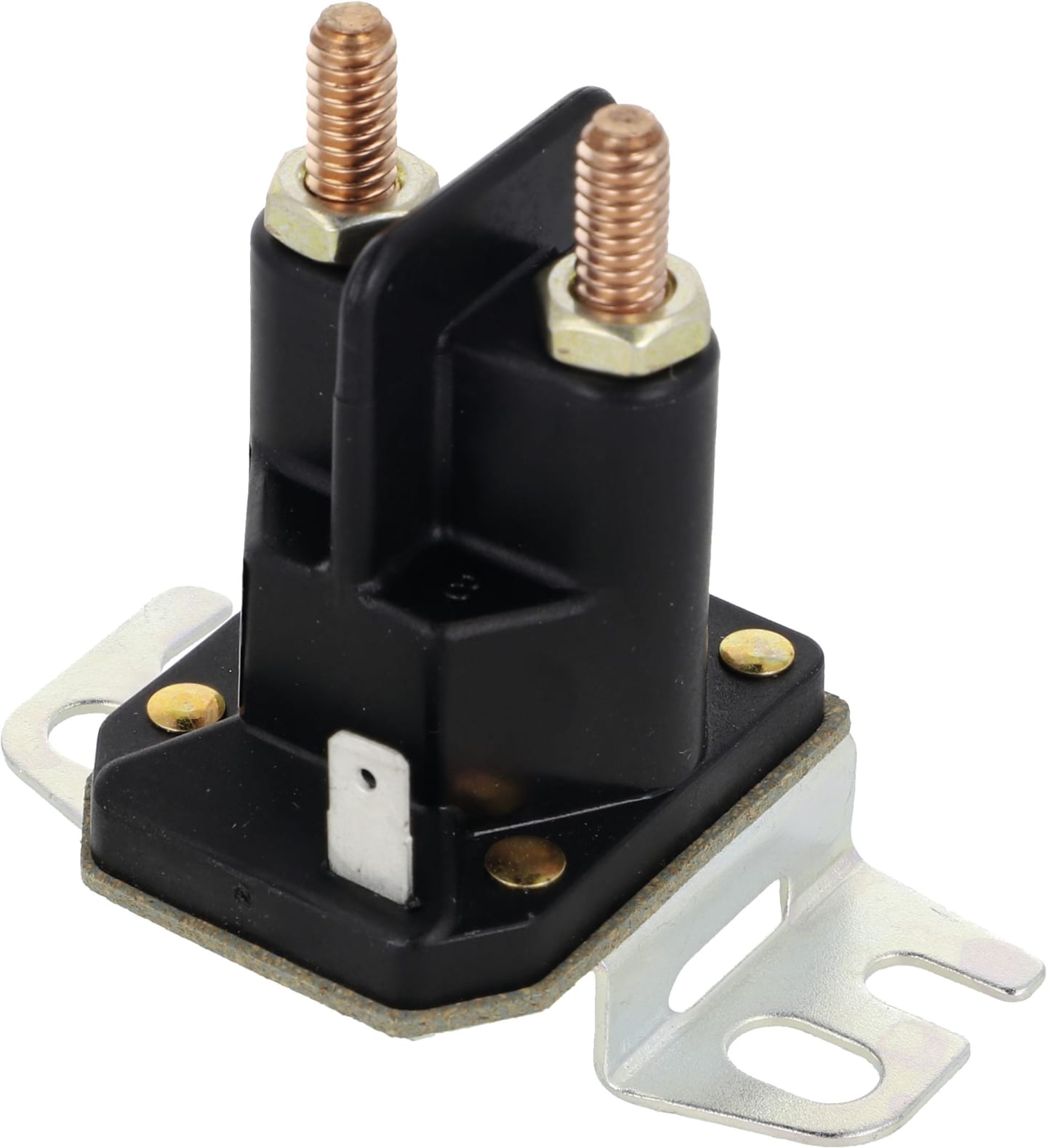 Briggs & Stratton Magnetschalter 12 V, 2 x M 6 Gewindebolzen; 1 x Flachsteckanschluss 6,3 mm, auf Montagefuß, 691 656