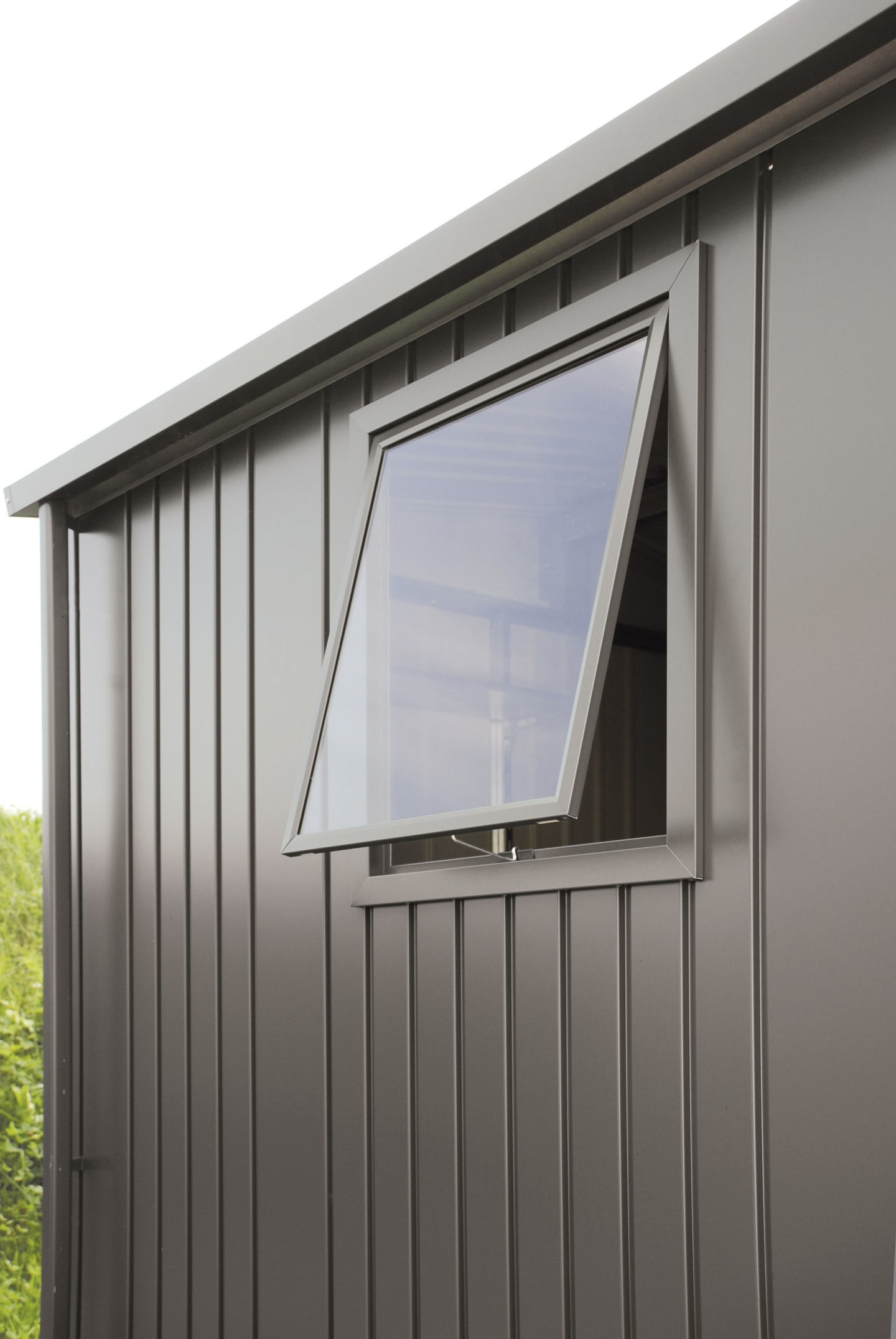 Biohort Seitenwand mit Seitenfenster für Gerätehaus Europa dunkelgrau; metallic