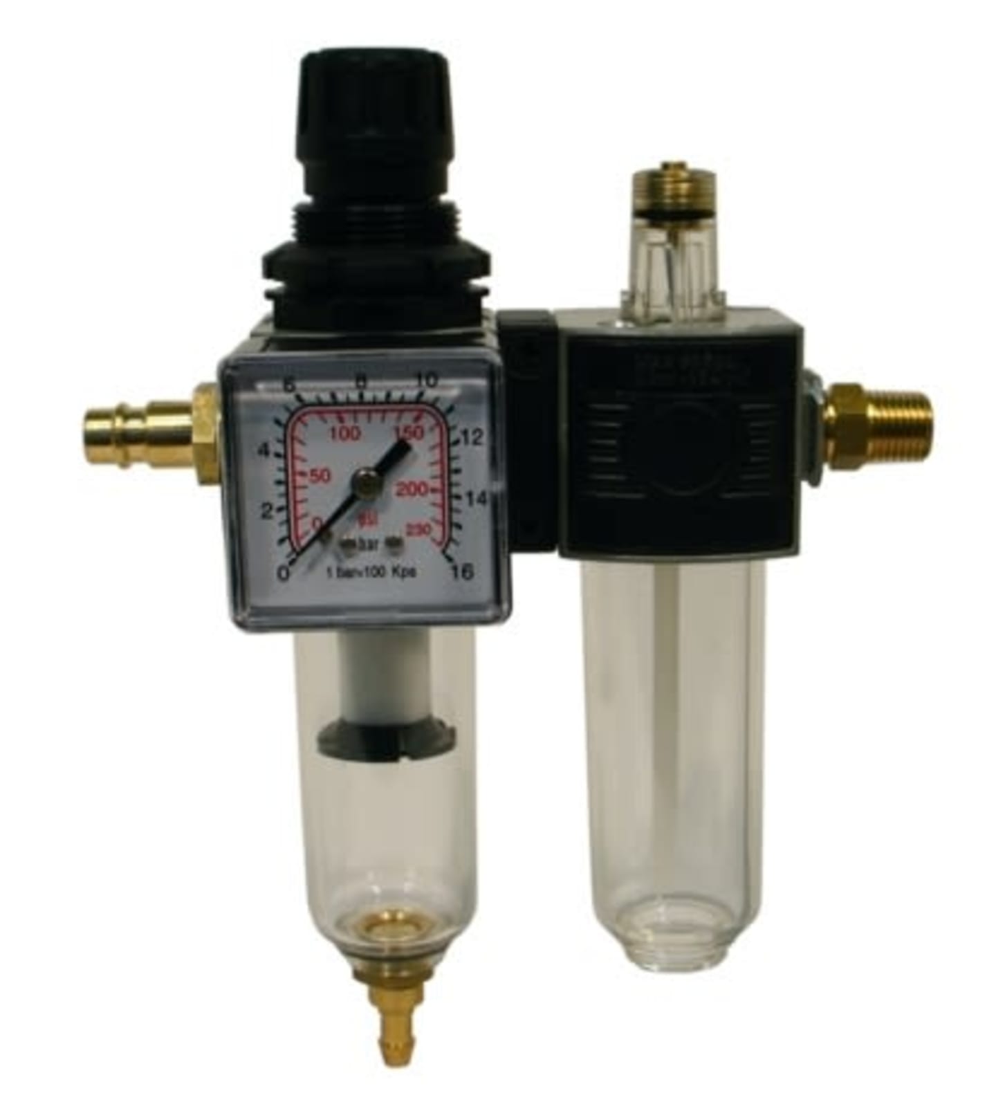 mato Wartungseinheit Druckluft Druckluft-Wartungseinheit mit Druckregler;Manometer, Kondensationsabscheider und Öler 3990220