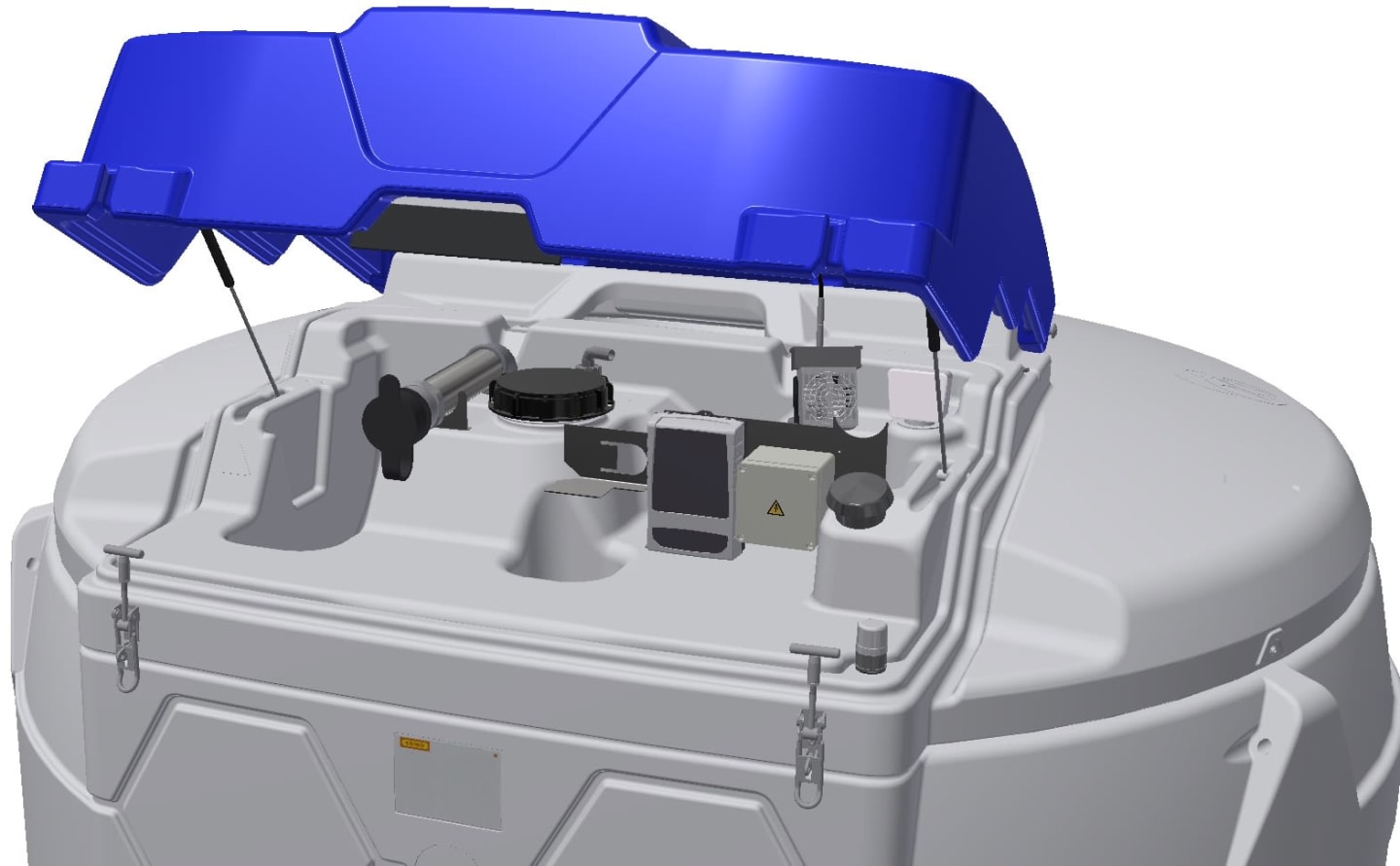 Cemo CUBE 5000 AdBlue® Tank zur Versorgung von BHKW, Biogasanlagen, Gasmotoren