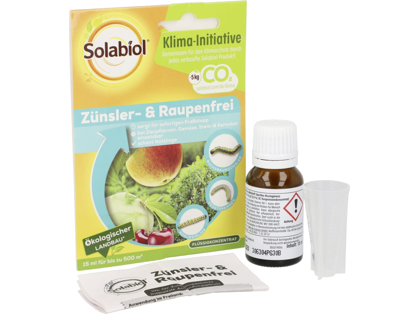 Solabiol Zünsler- & Raupenfrei 15 ml Flasche 500 m²