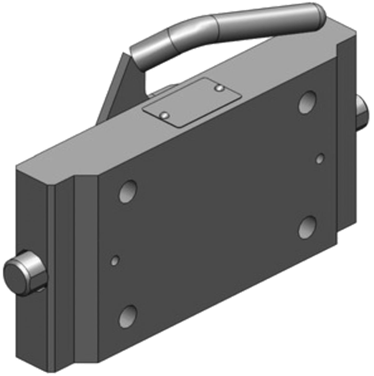 scharmüller Adapterplatte "W241" 241/22/30 mm, Lochbild B x H 140 × 80 mm, Stützlast 2.000 kg, 03.7241.40-A11