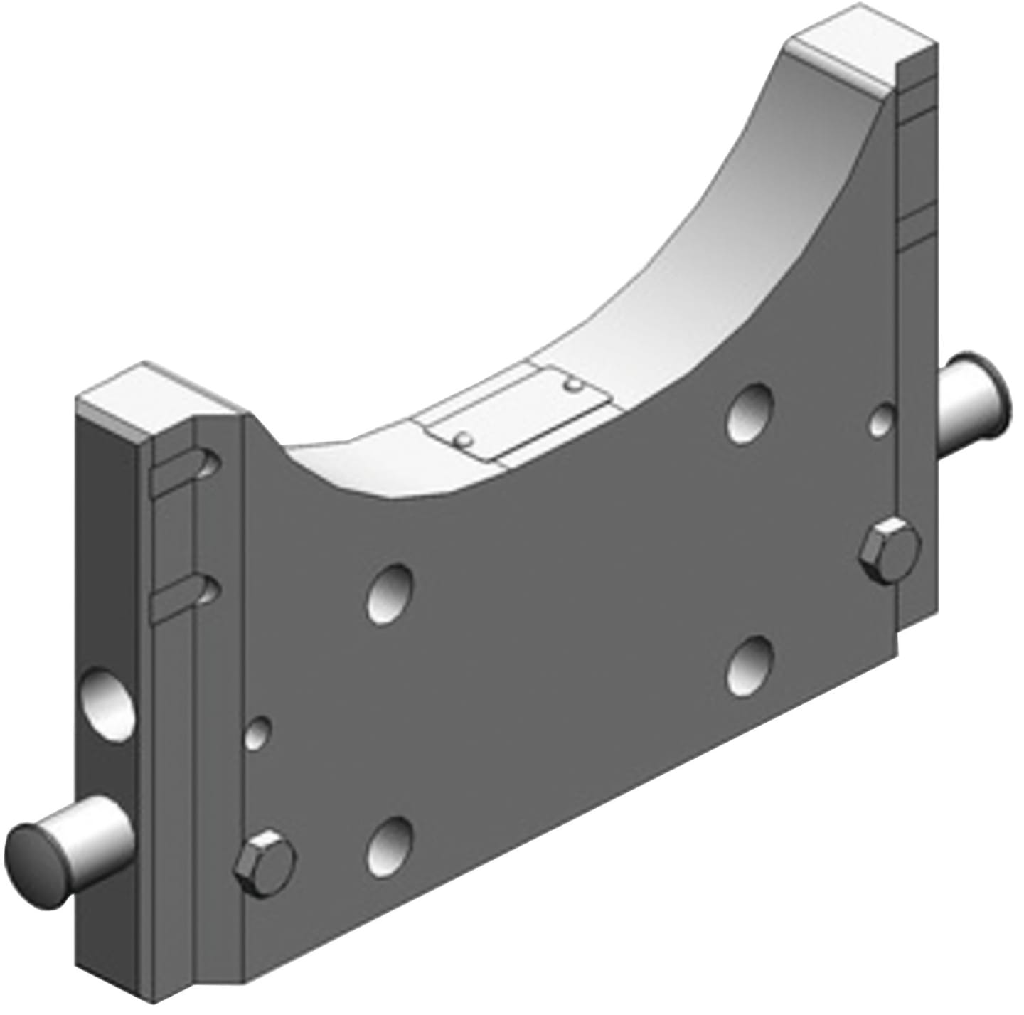 scharmüller Adapterplatte "W311" 311/22/30 mm, Lochbild B x H 140 x 80 mm, Stützlast 2.000 kg, 03.7311.66-A02