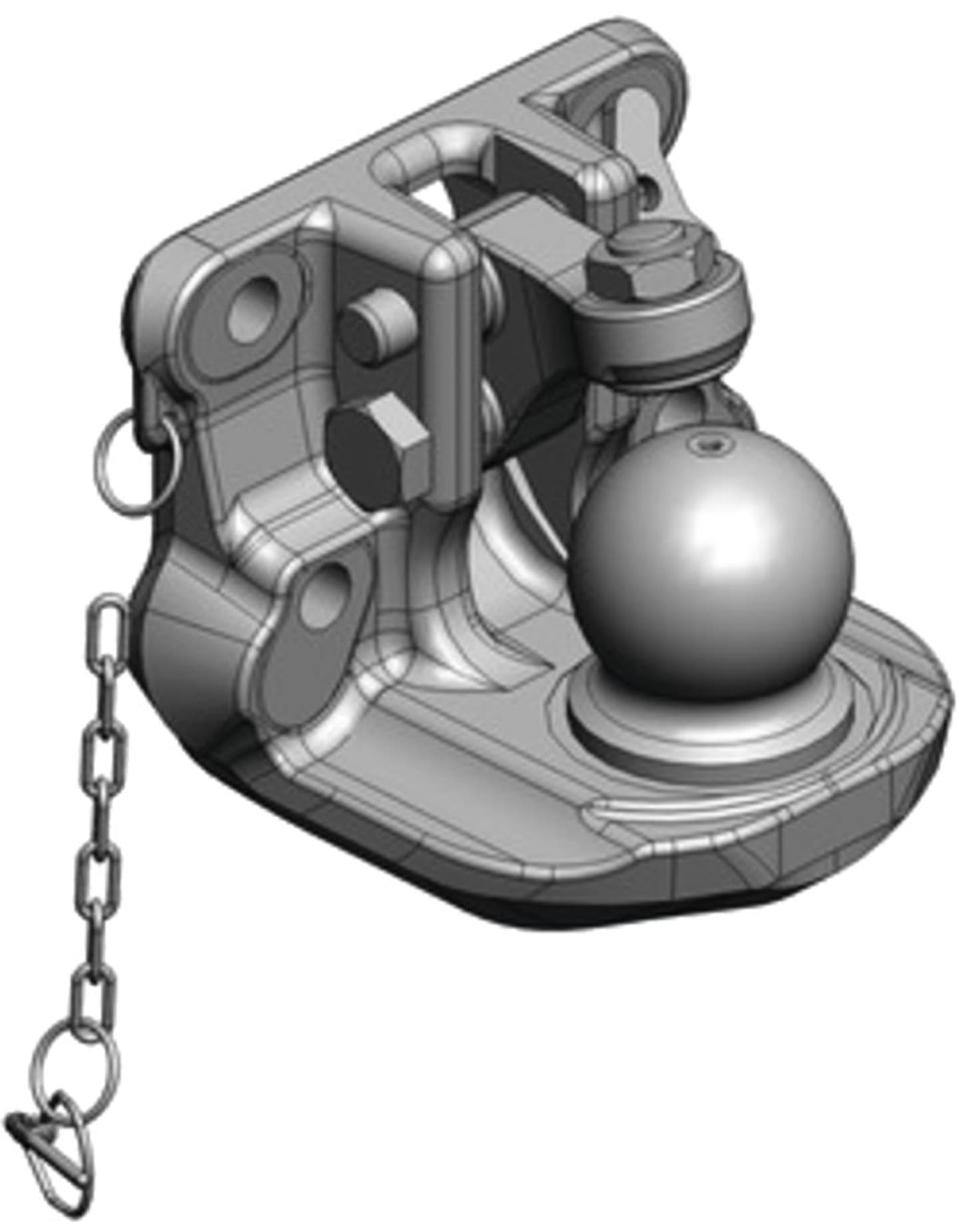 scharmüller Flanschkugel "K80®" Lochbild B x H 140 × 80 mm, für Traktor