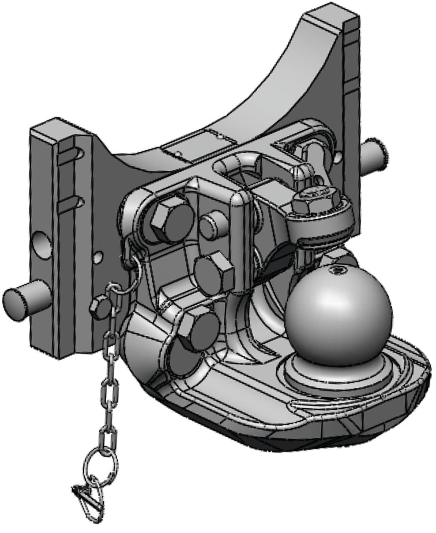 scharmüller Kugeleinsatz "K80®" 311/22/30 mm, Untenanhängung, WW-Gelenkwelle, für Traktor, 03.6311.44-A02