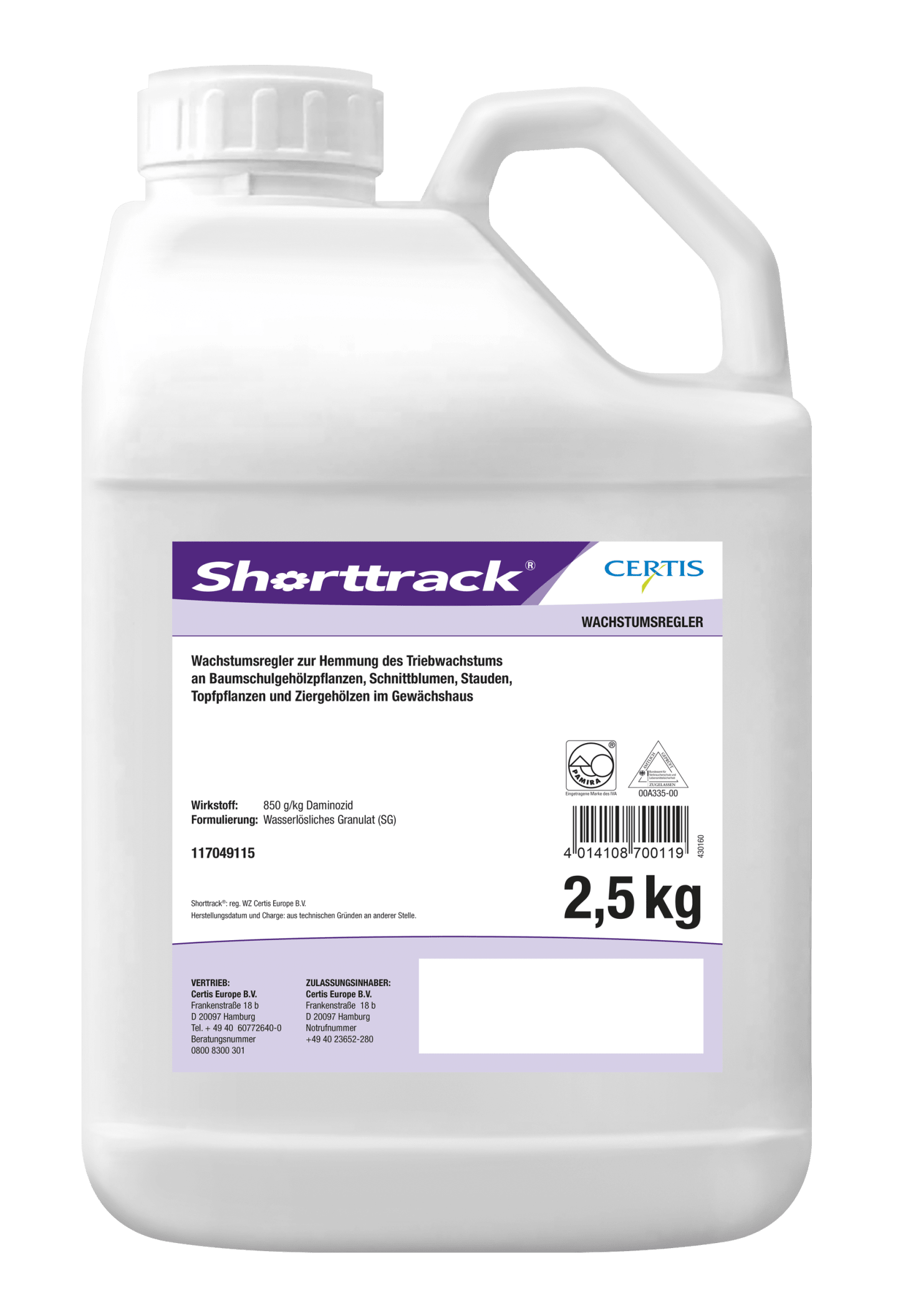 Shorttrack 2,5 kg Sack