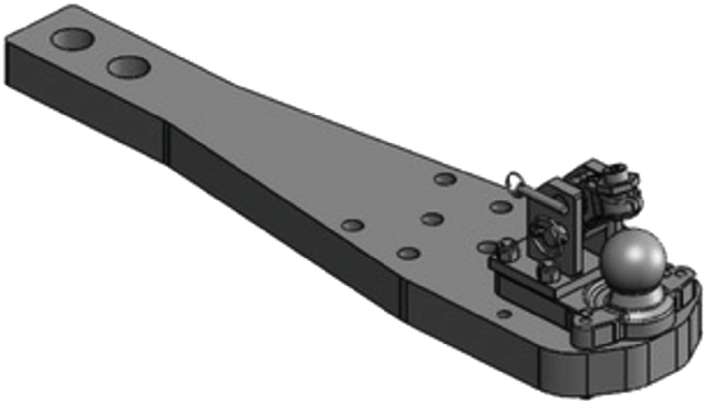 scharmüller Kugelbalken "K80®" 1.060 x 250 x 60 mm, für Traktor Challenger MT 700, 00.964.571.0-A02