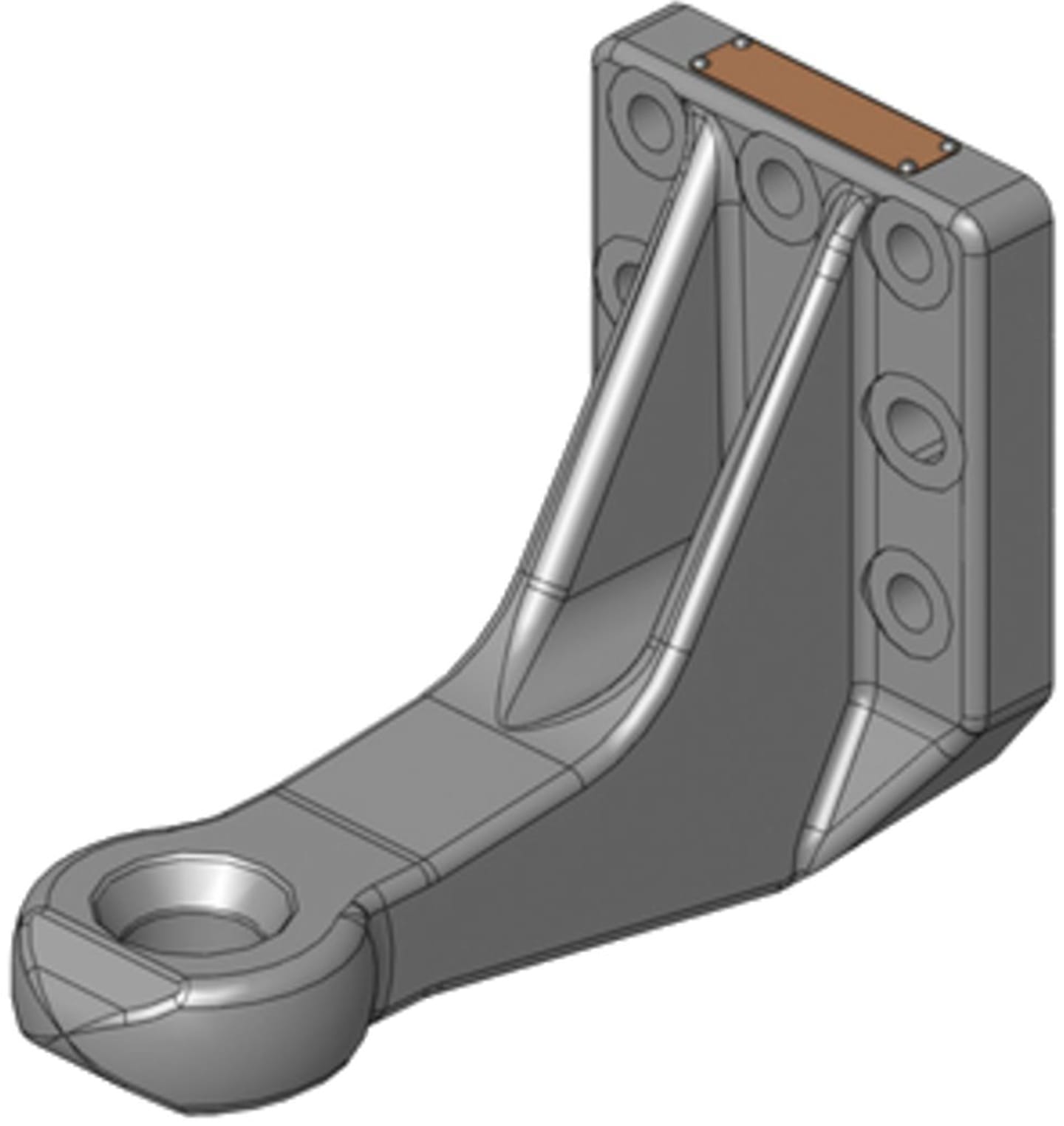 scharmüller Zugöse "65250", Ø Öse 40 mm mit 8-Loch-Flansch, Stützlast 2.500 kg, D-Wert 83,9 kN, 00.652.50.1-A02
