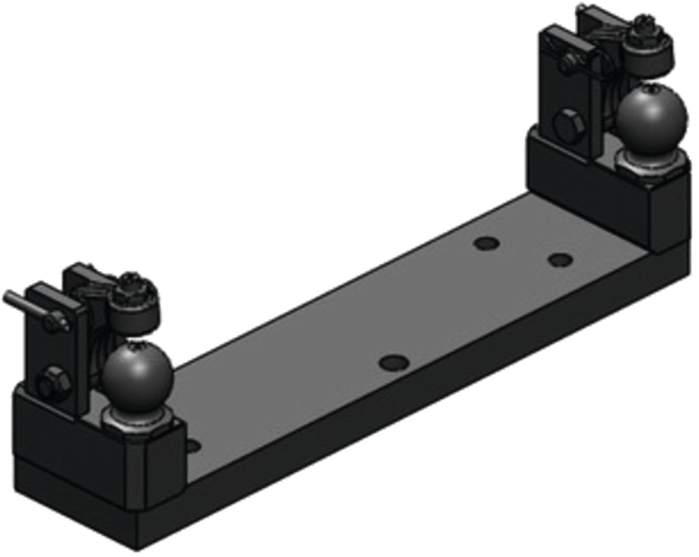 scharmüller Zwangslenkung "K50", Fendt grau, beidseitig, mit Niederhalter, für K80®-Anhängebock 00.144.81.2-A11, 00.521.153.0-A11
