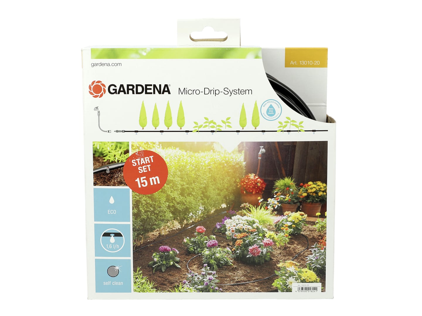 GARDENA Micro-Drip-System Start Sets Pflanzreihen schwarz 4,6 mm (3/16") OTN/HTN 13010-20