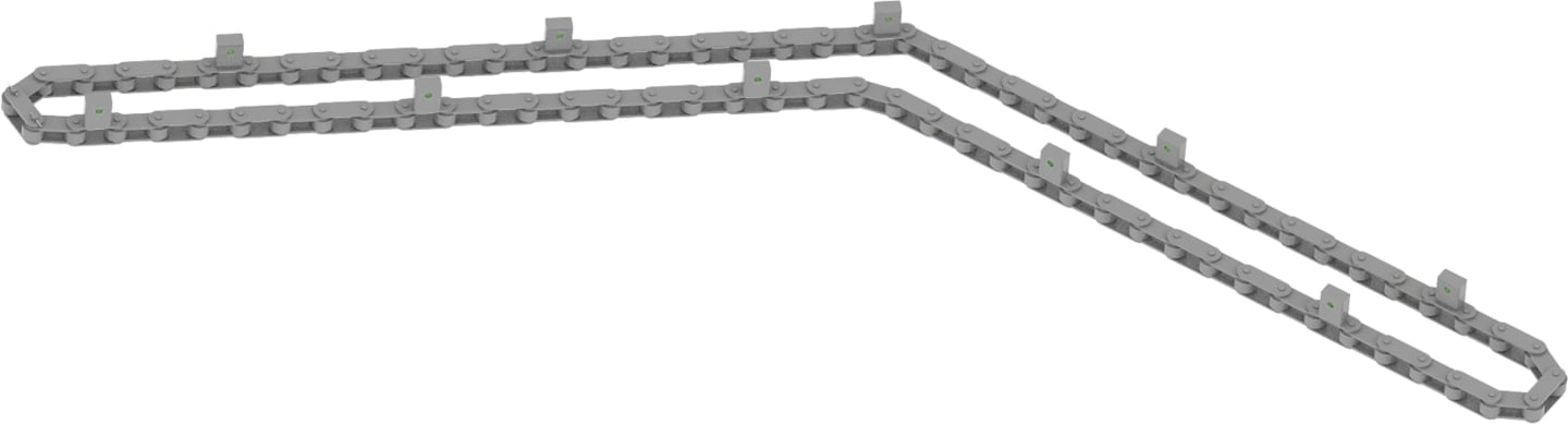 Siloking Rollenkette "C206", für SelfLine Futtermischwagen mit Kettenförderband 800 mm