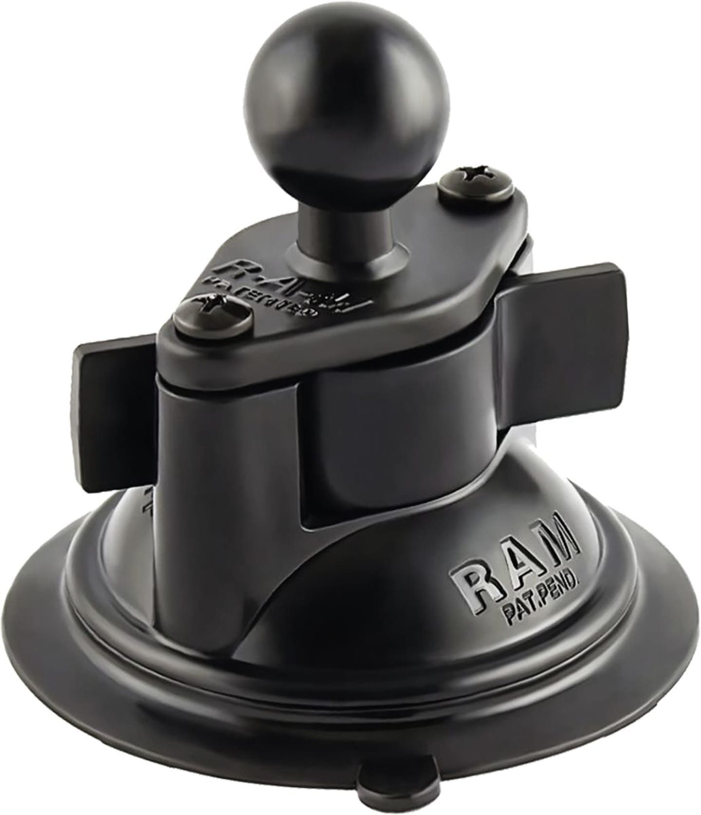 RAM® MOUNTS Saugnapf "Twist-Lock™" mit B-Kugel 25,4 mm/1", 1-fach, mit Basisplatte "Diamond", RAM-B-224-1U