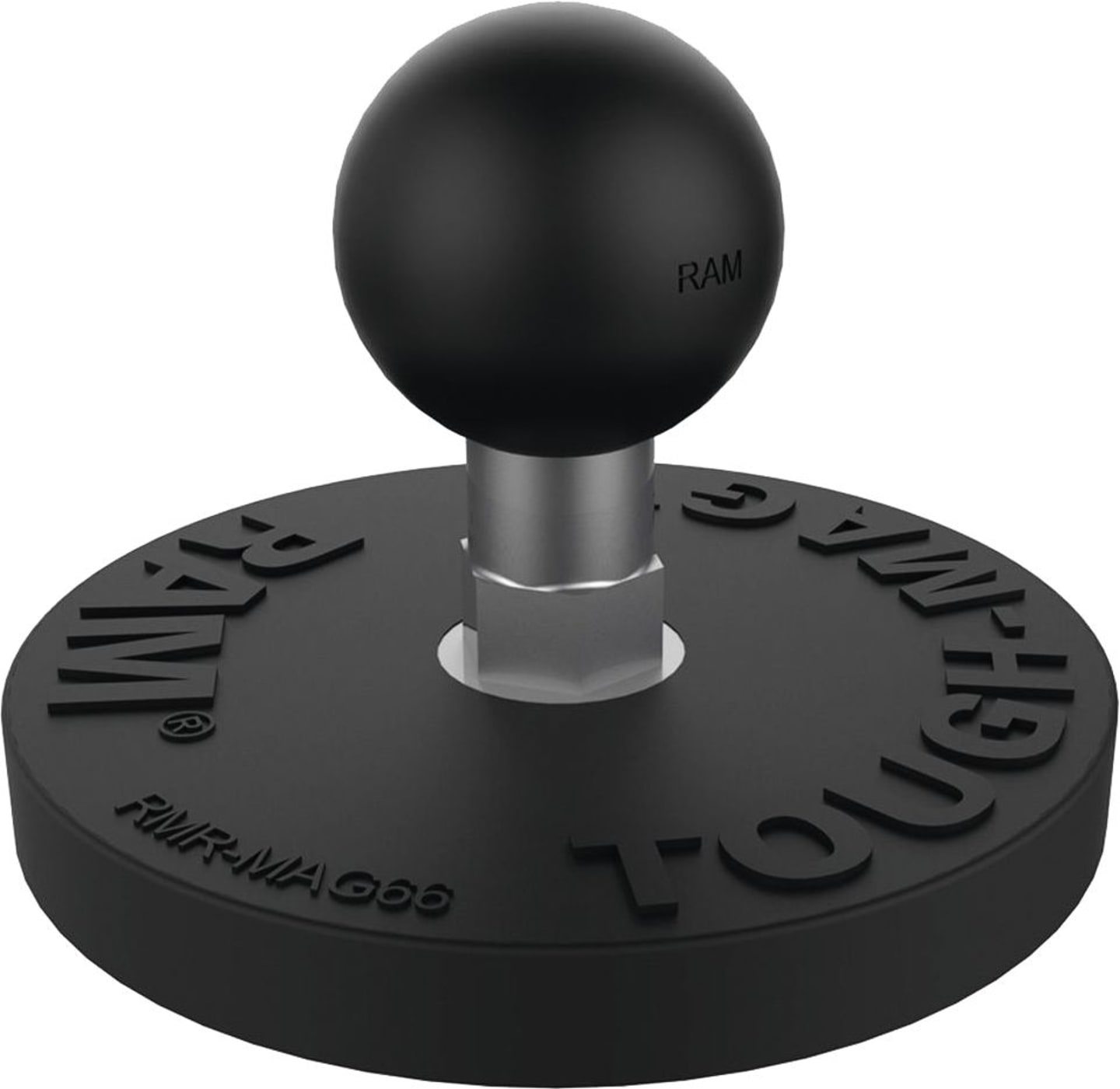 RAM® MOUNTS Basisplatte "Tough-Mag™" mit B-Kugel 25,4 mm/1" Magnethaftung, rund 66 mm, RAM-B-MAG66U